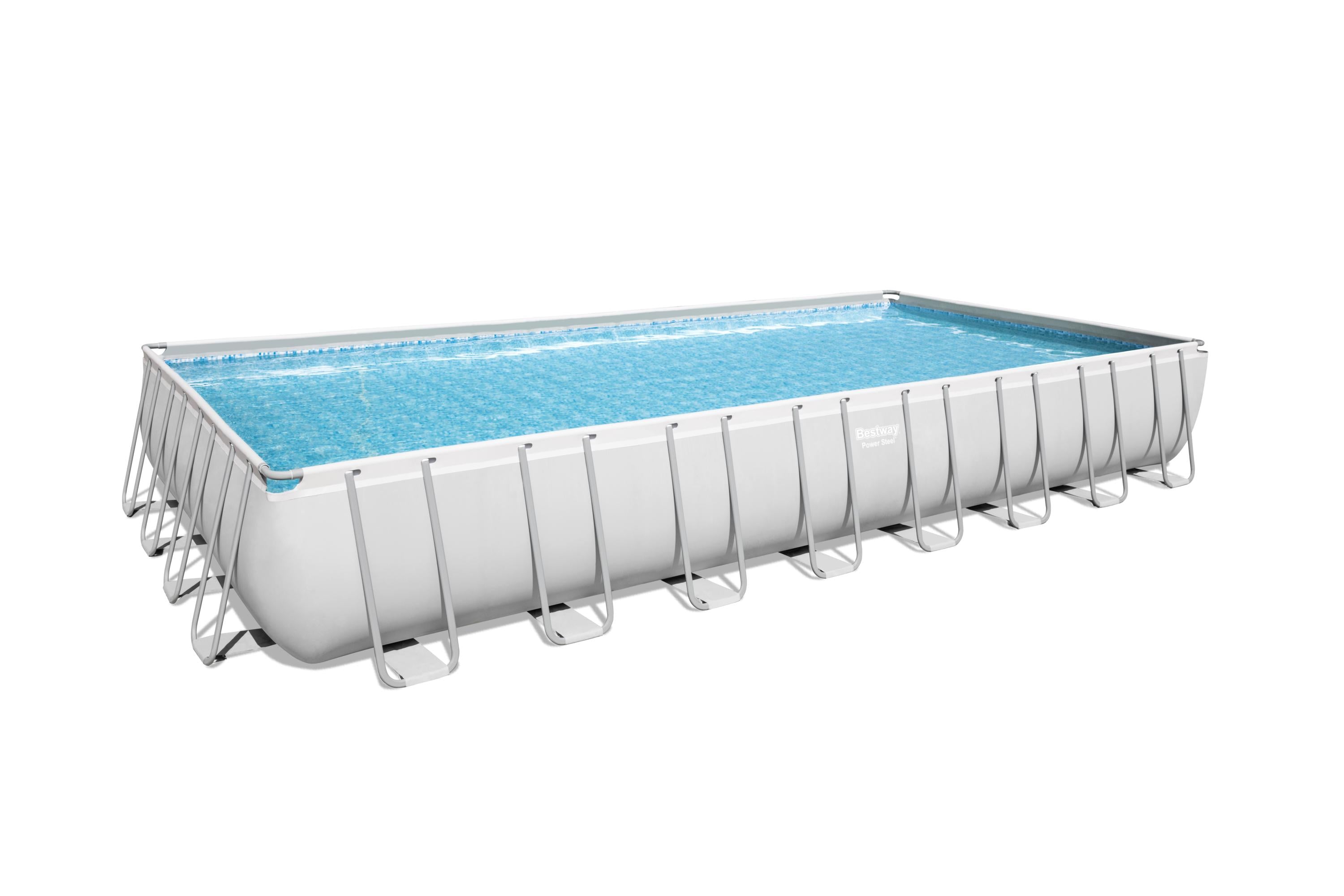 Piscina fuori terra rettangolare Power Steel 956x488x132 cm Bestway 56623