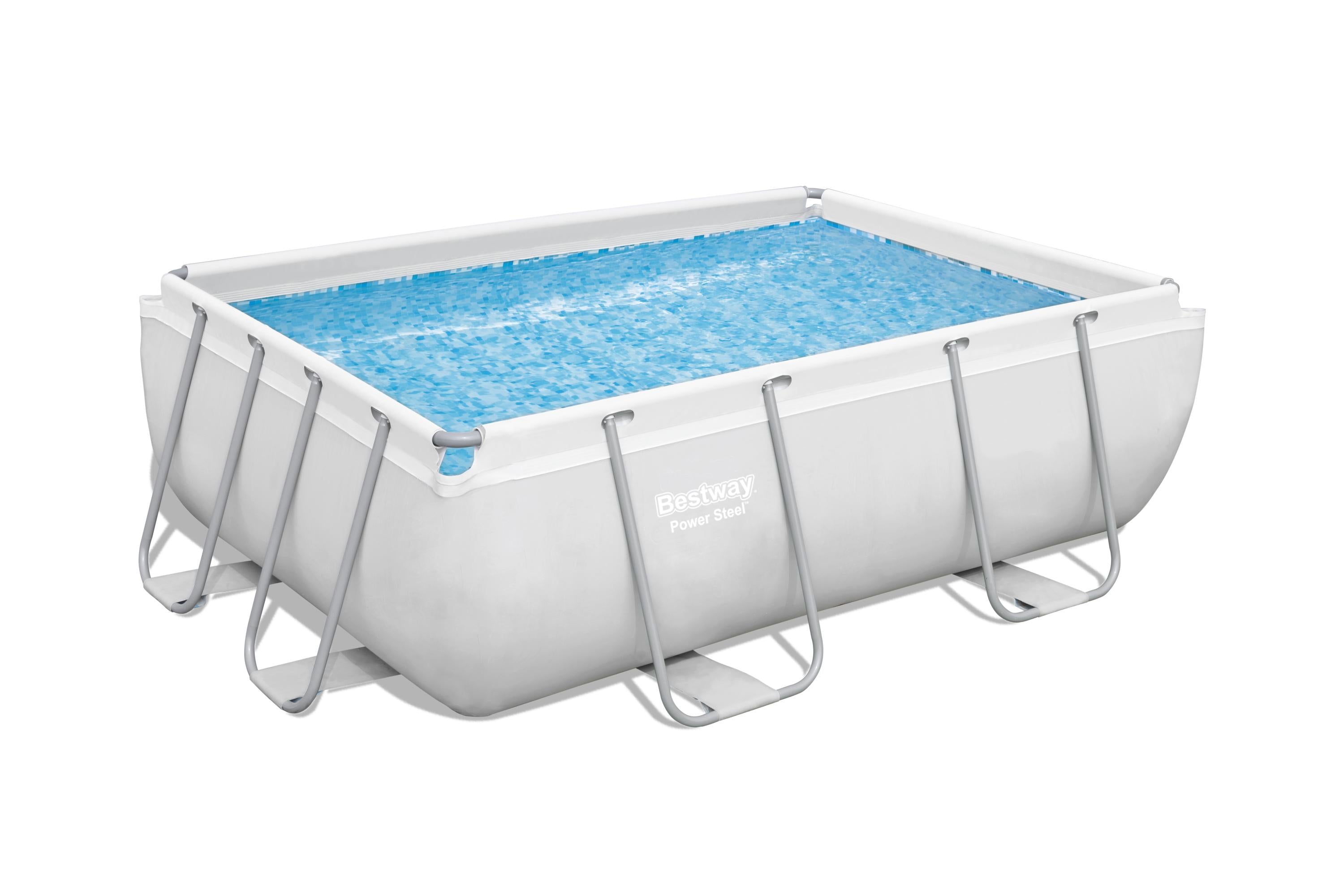 Piscina rettangolare 282x196x84 Power Steel Frame con Struttura Metallica 56629