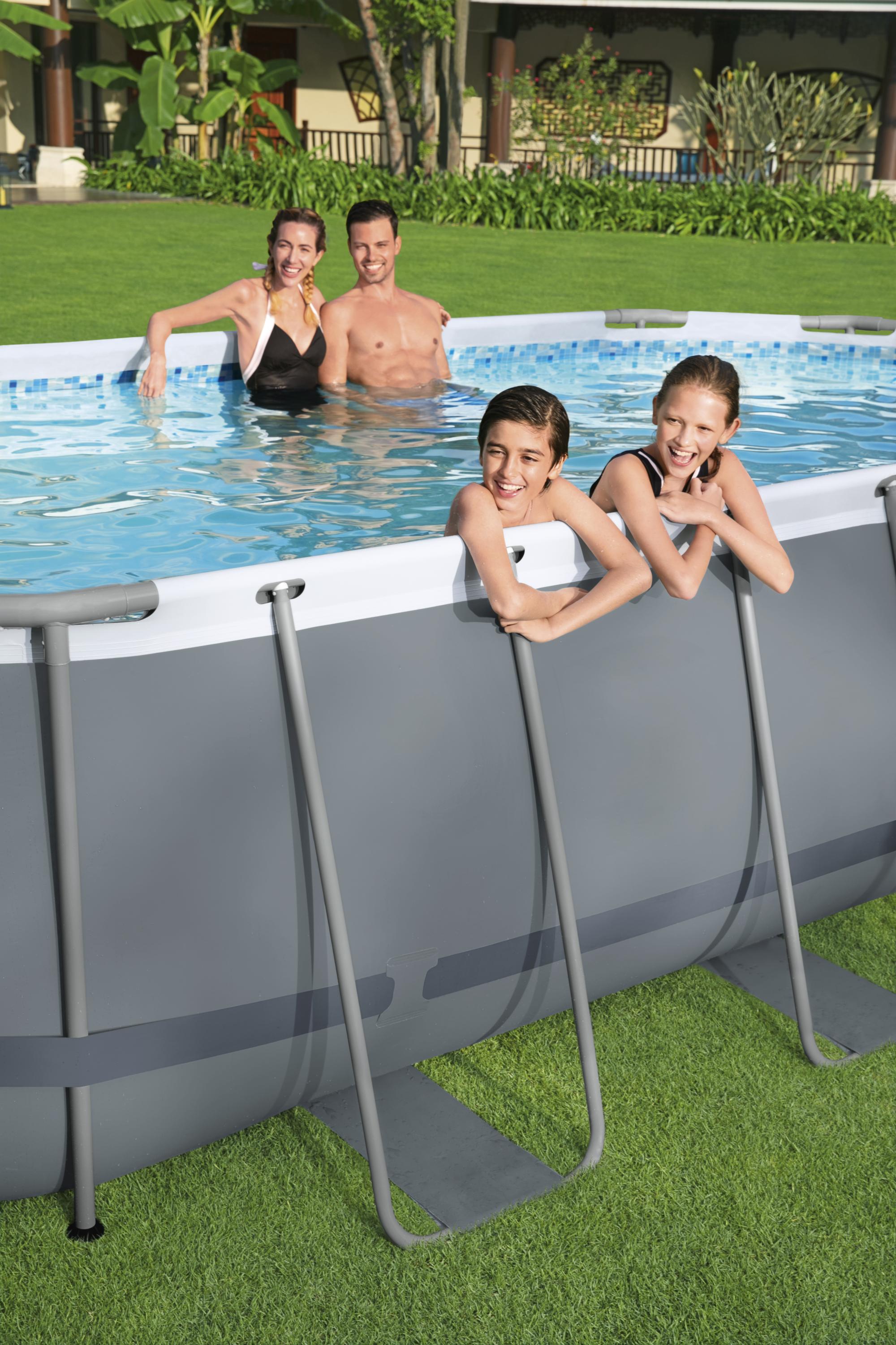 Piscina fuori terra Ovale Power Steel da 488X305X107 cm Bestway 56448