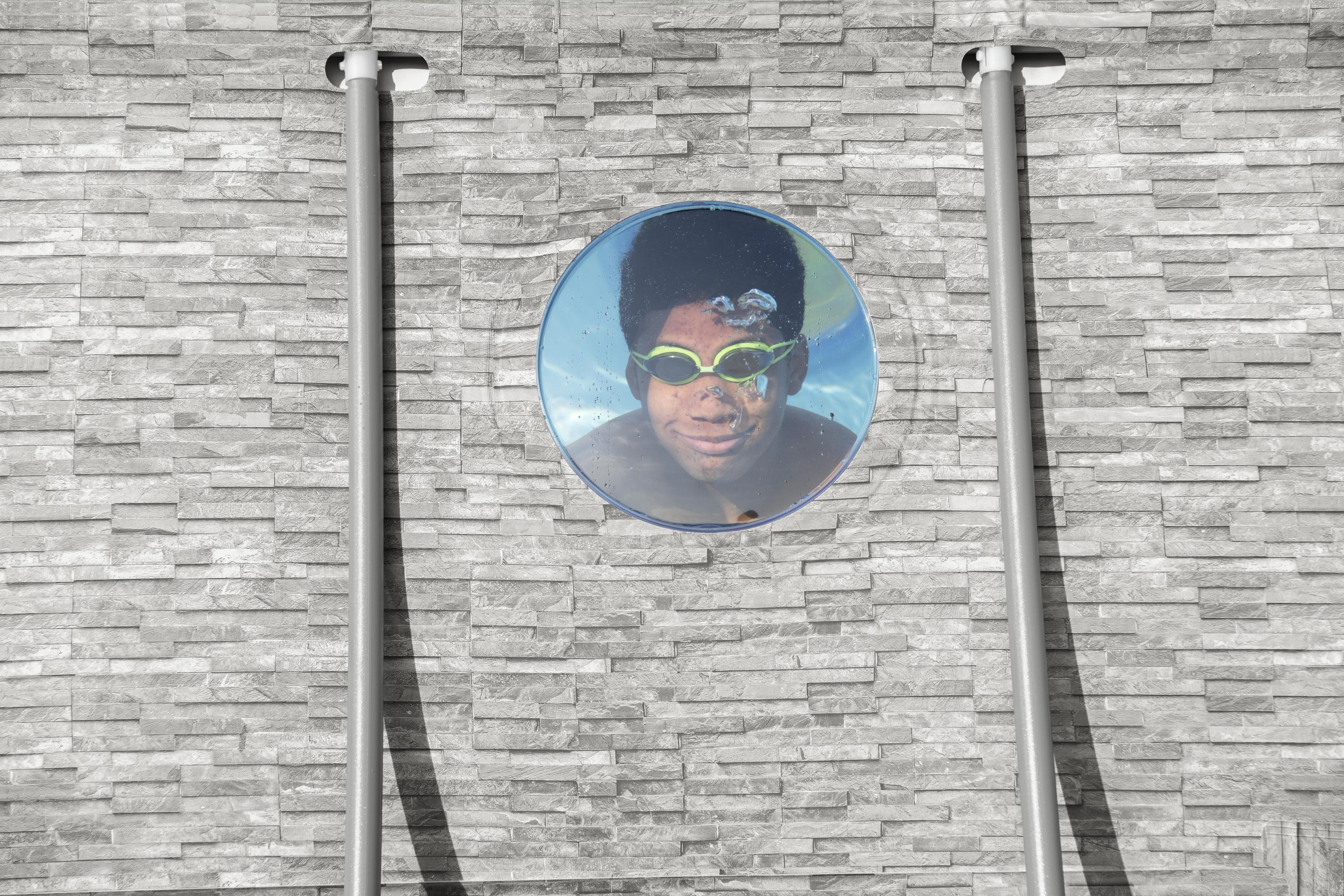 Piscina Ovale rattan con Oblò Power Steel Swim Vista 549x274x122 cm Best