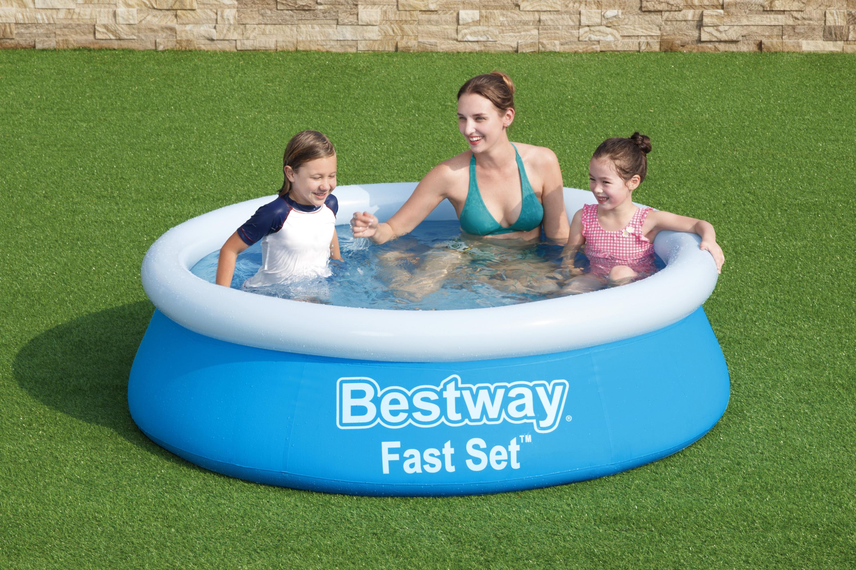 Piscina tonda autoportane con anello fast set Bestway 57392