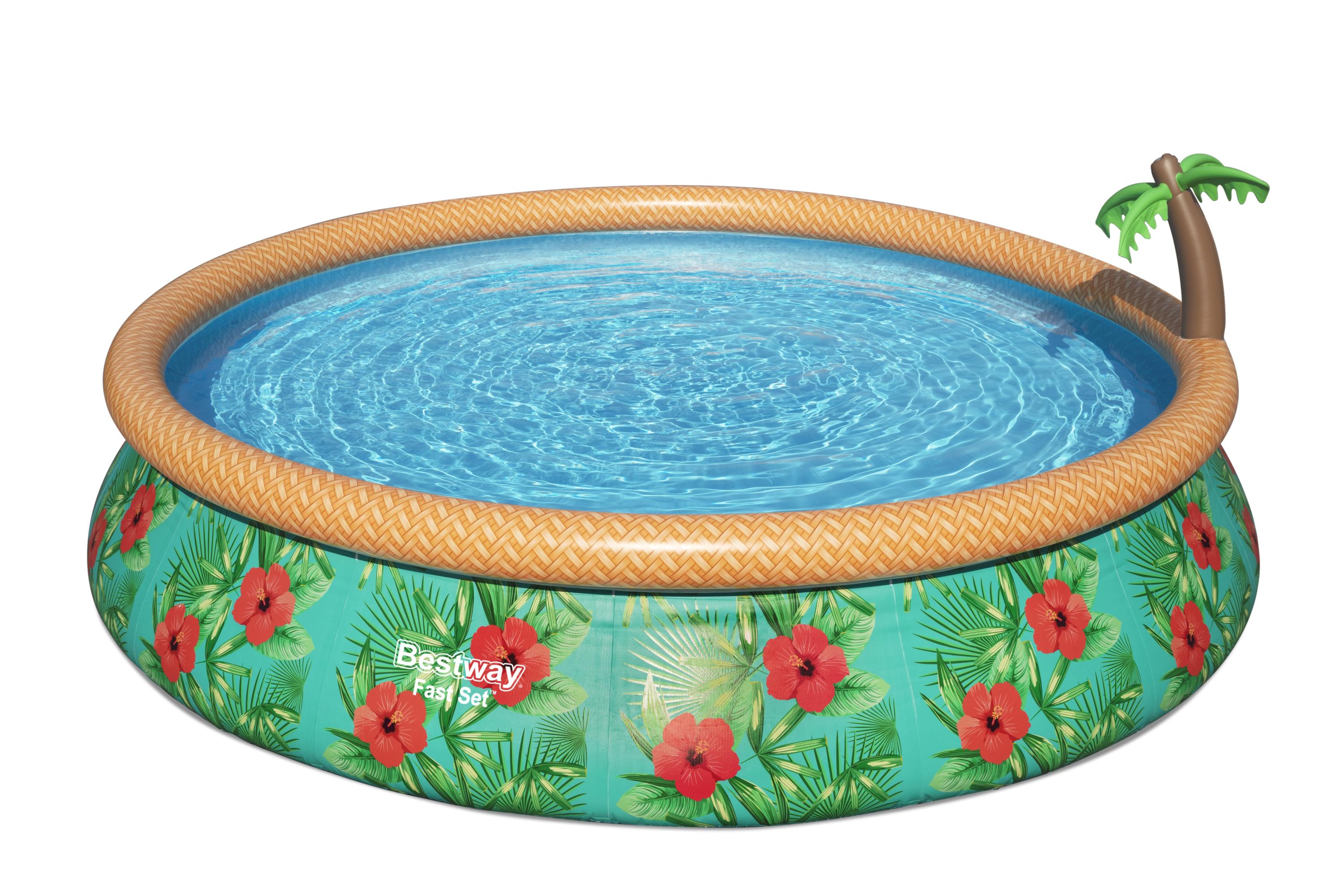 Piscina con Anello Autoportante 457x84 cm Paradise Palms fast set Bestway 57416
