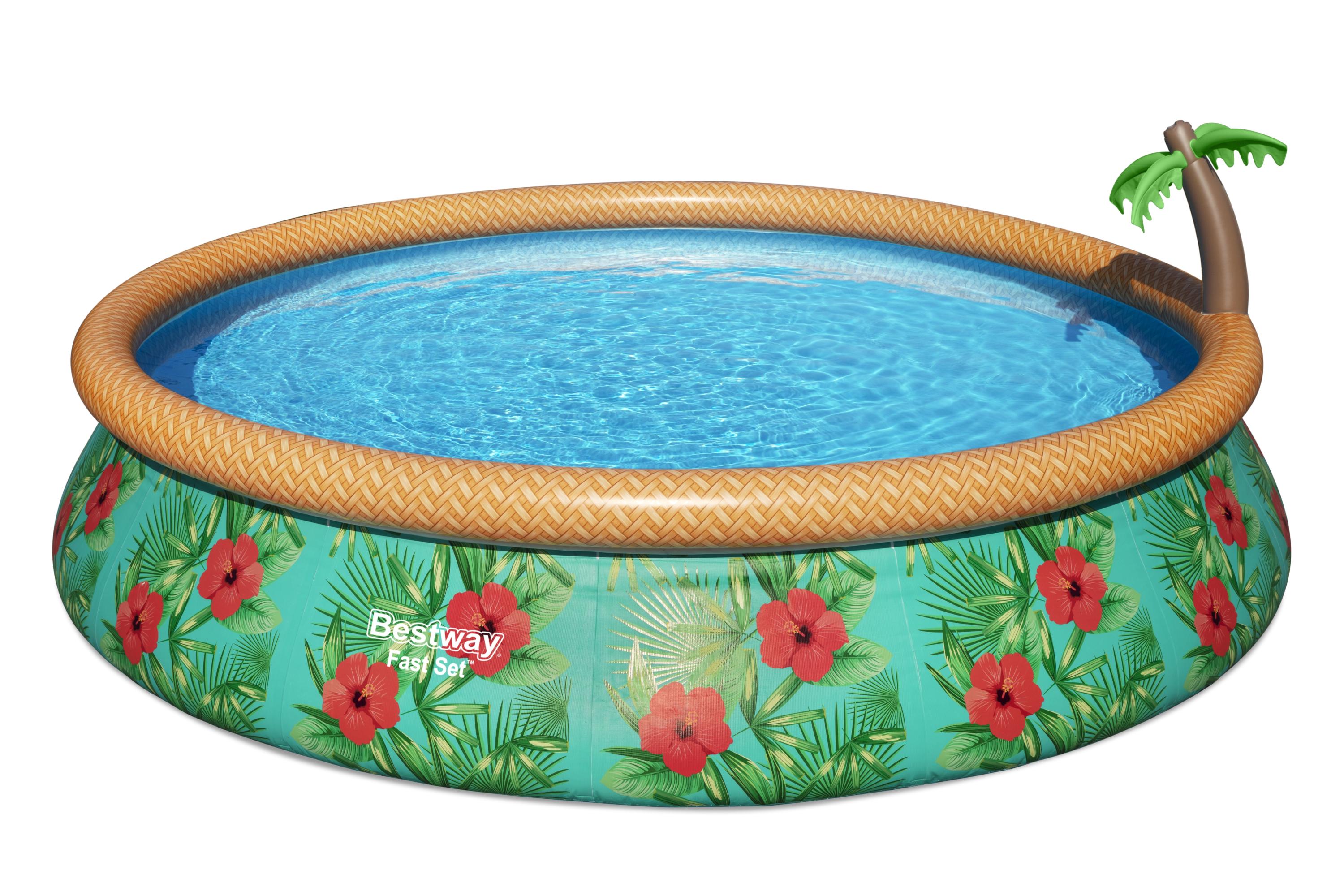Piscina con Anello Autoportante 457x84 cm Paradise Palms fast set Bestway 57416