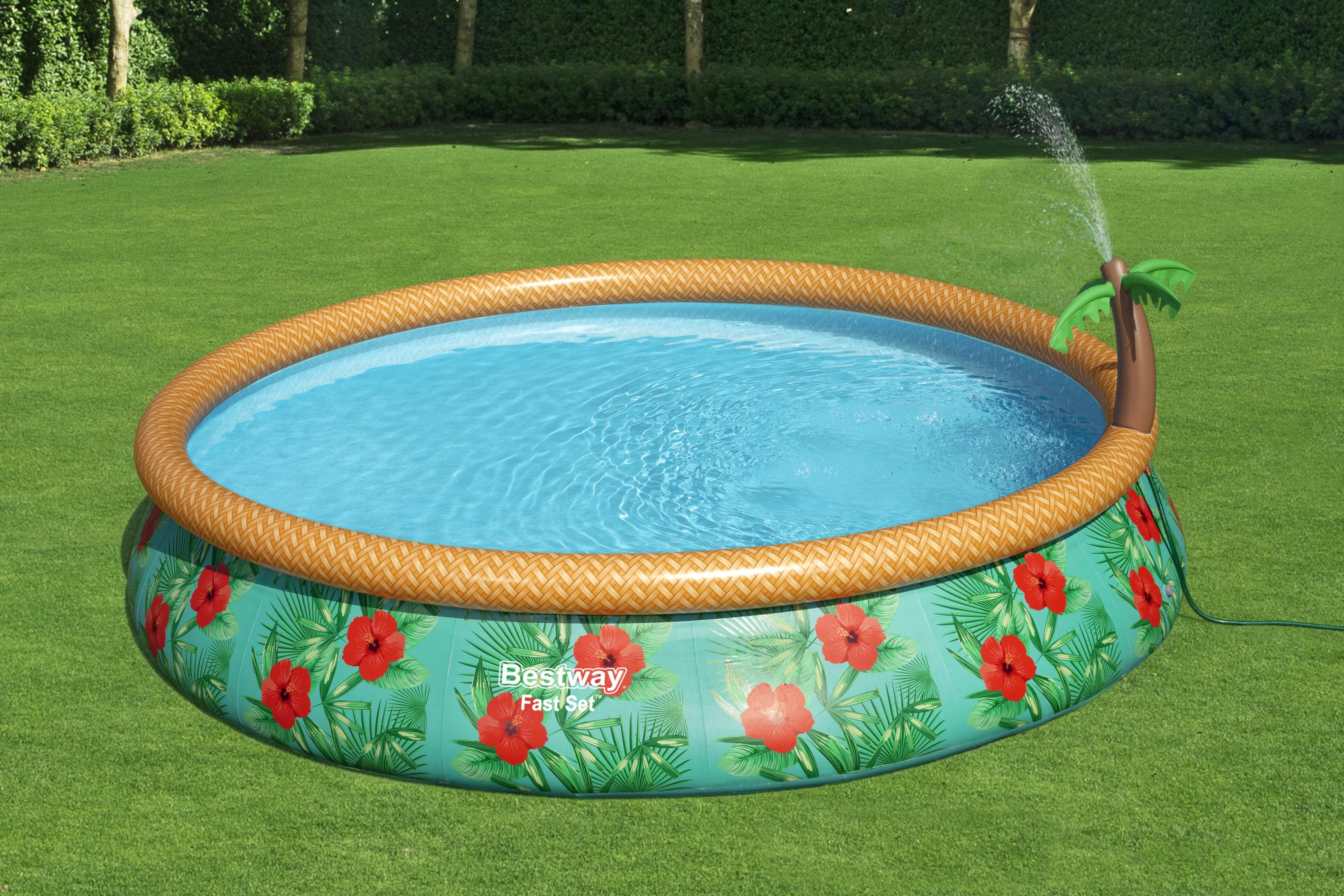 Piscina con Anello Autoportante 457x84 cm Paradise Palms fast set Bestway 57416