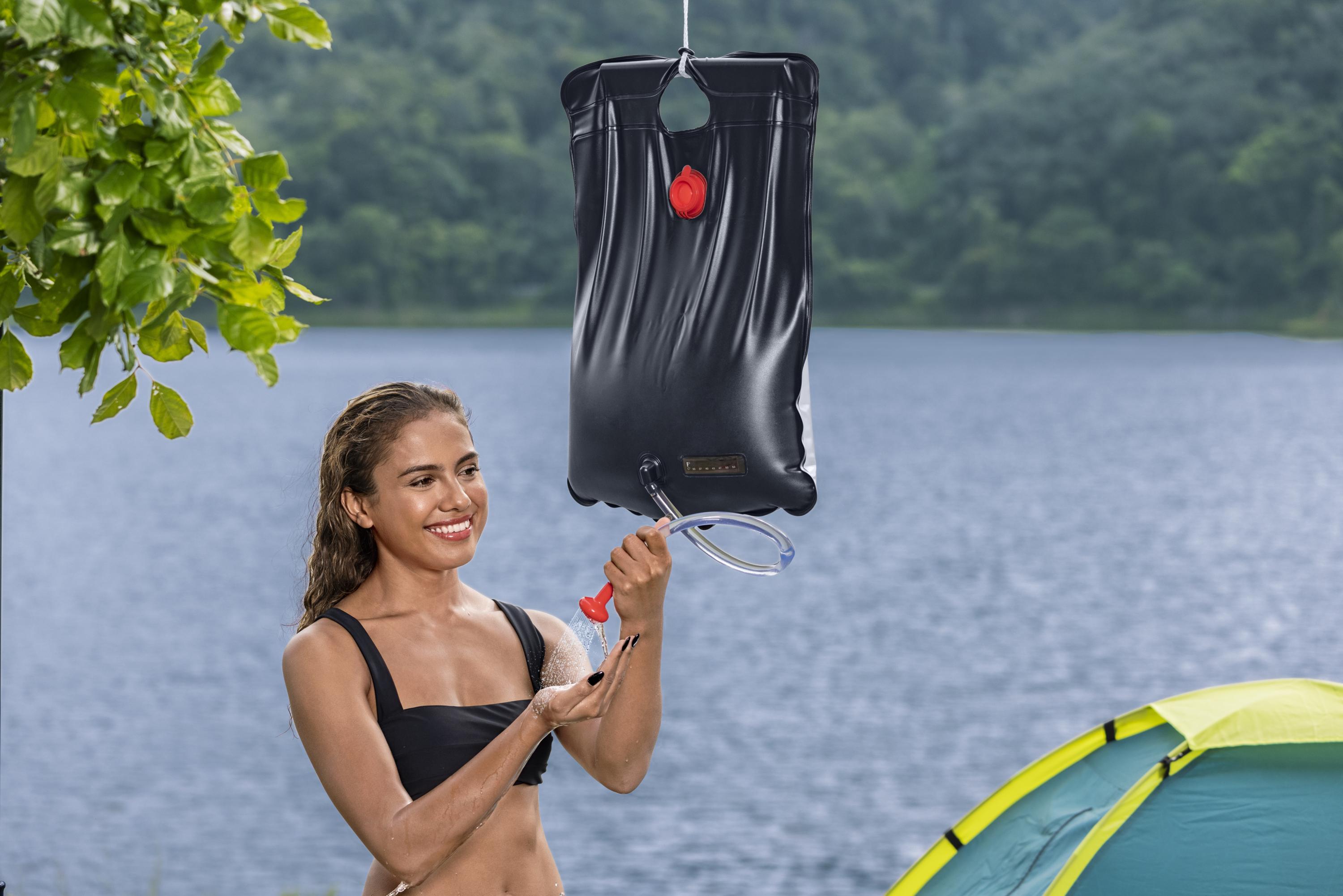 Doccia solare a sacca con termometro 20lt per piscina e campeggio 58224