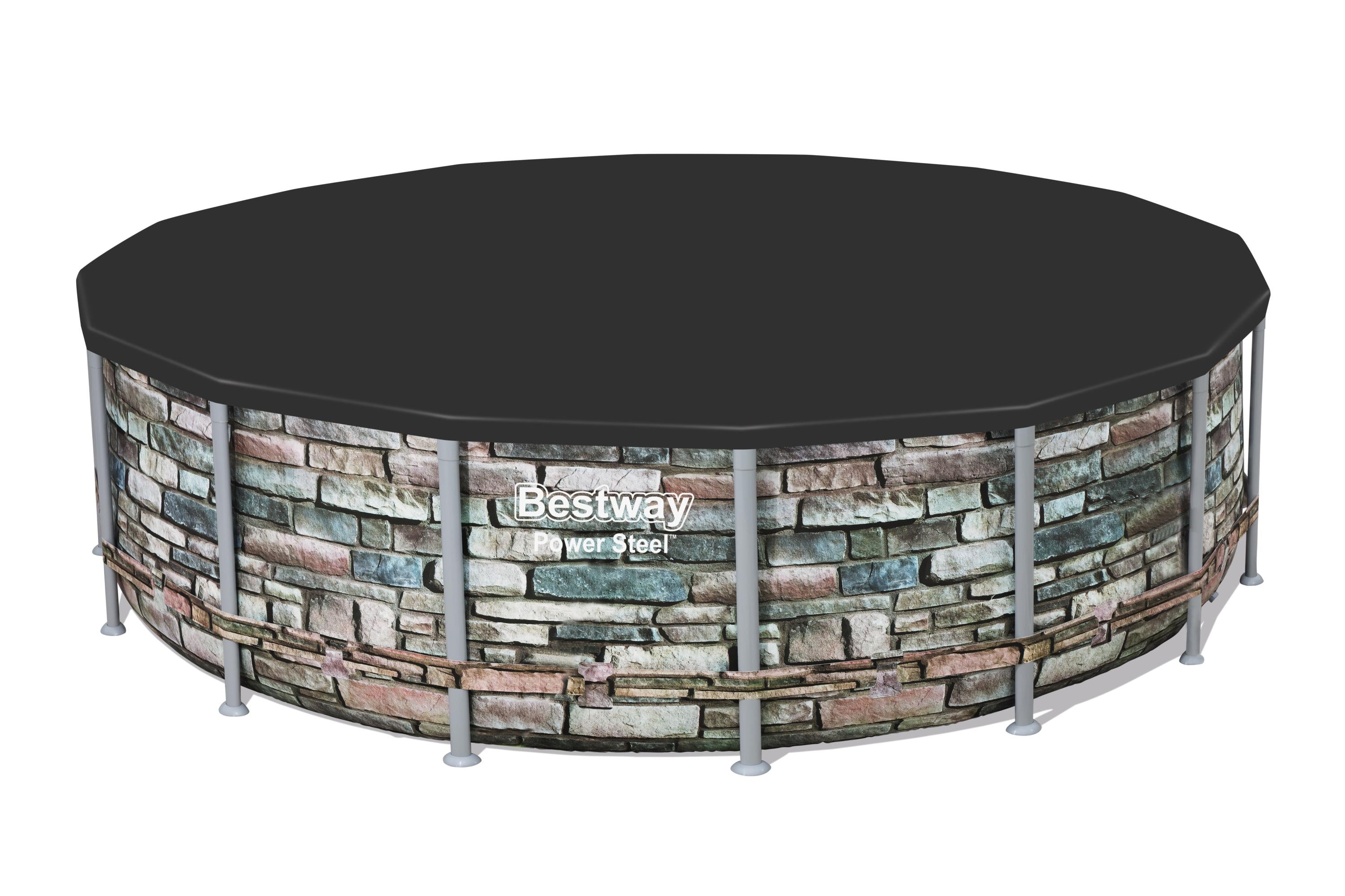 Telo copertura per piscina tonda diametro 488 cm con Struttura Bestway 58249