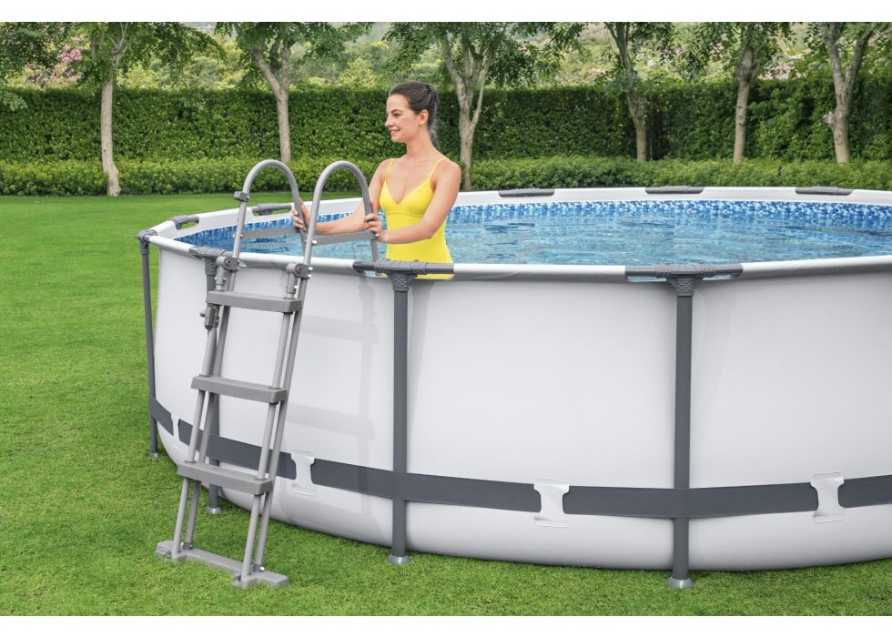 Piscina con struttura rotonda Steel Pro MAX 366x100 cm Bestway 56418