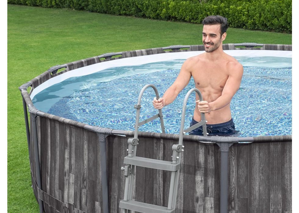 Piscina con struttura rotonda Steel Pro MAX 427x107 cm Bestway 5614Z