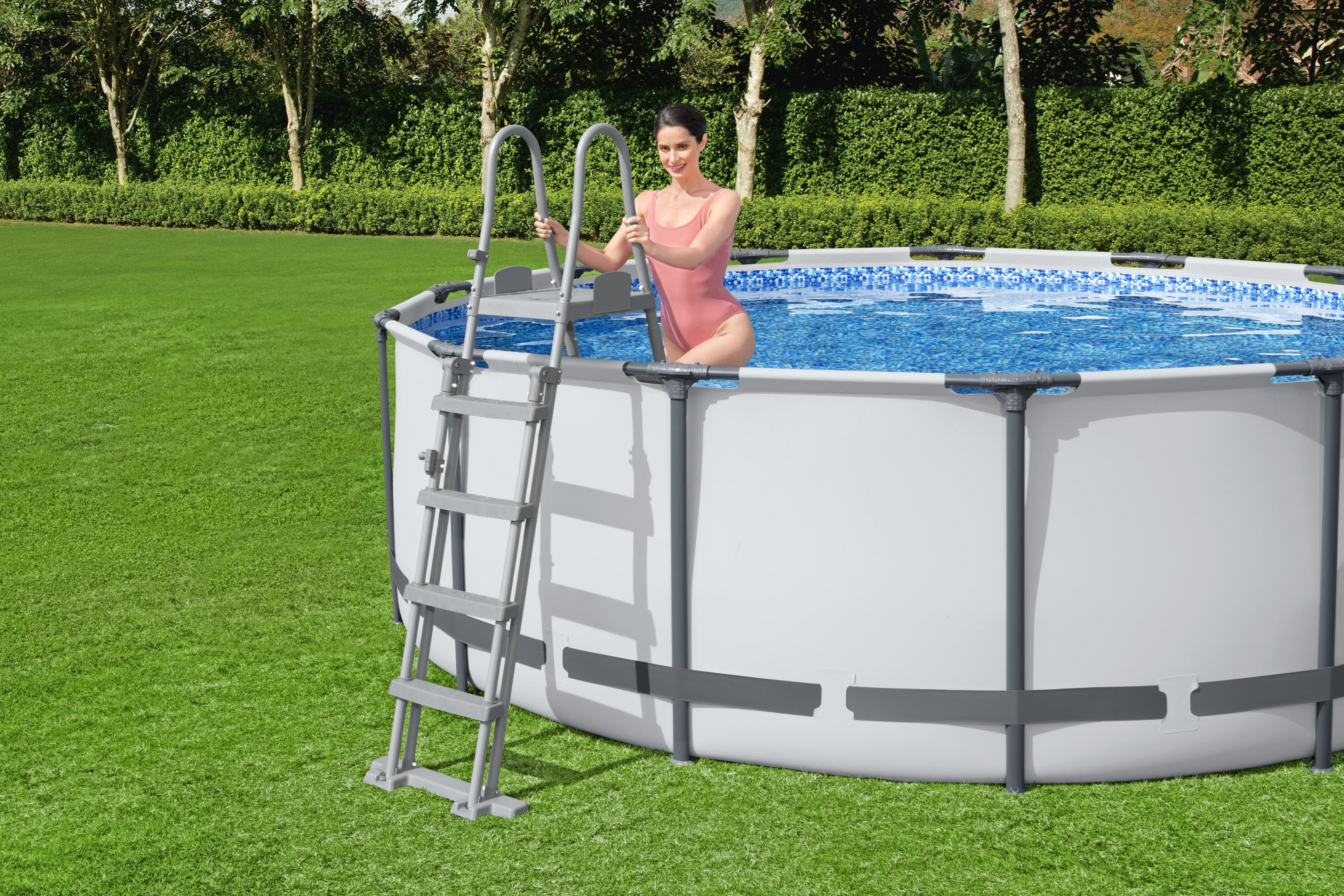 Scaletta si sicurezza per piscine 132 cm con pianerottolo Bestway 58332