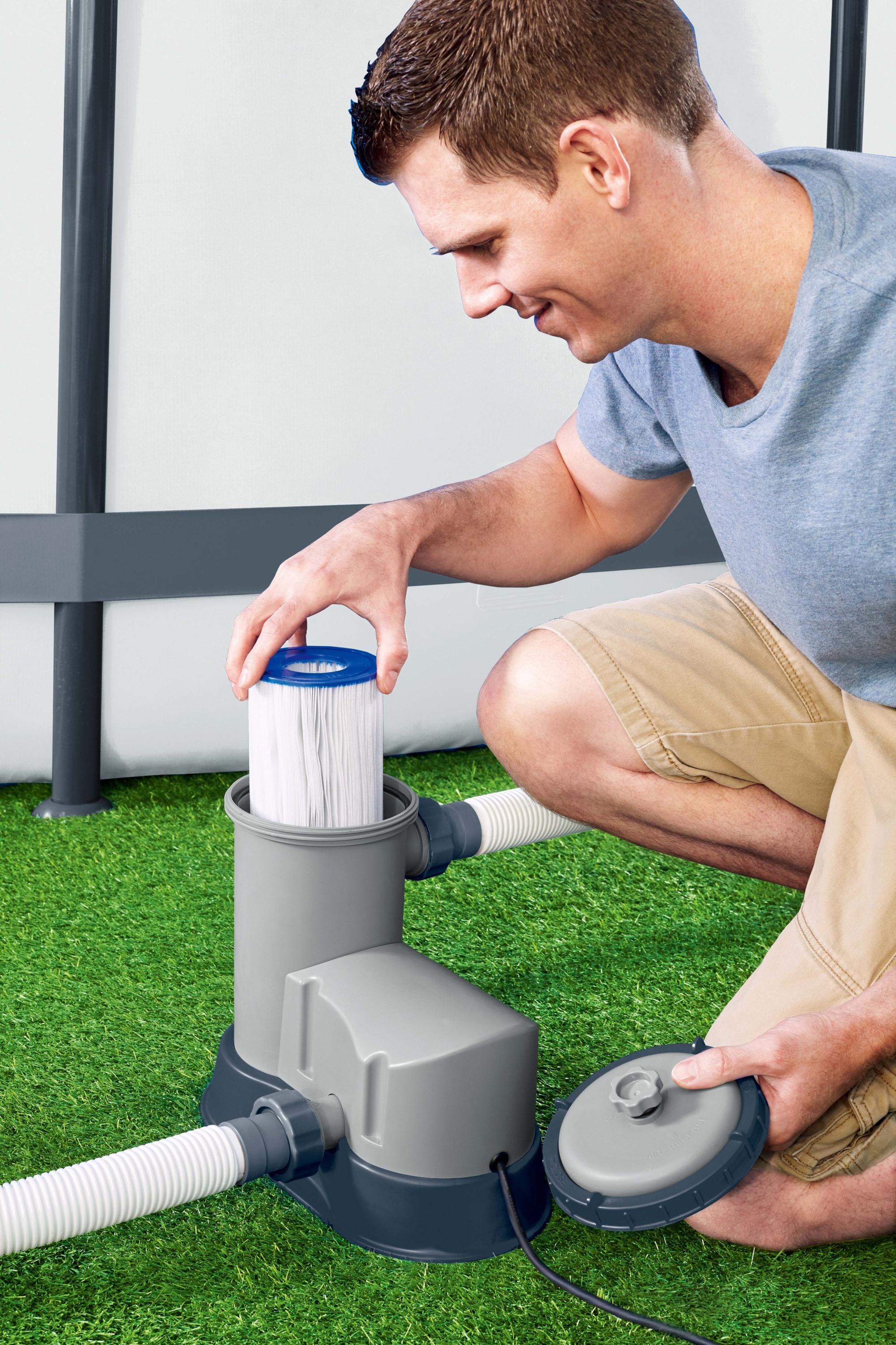 Pompa filtro depuratore per piscine a cartuccia 86 W Bestway 58389