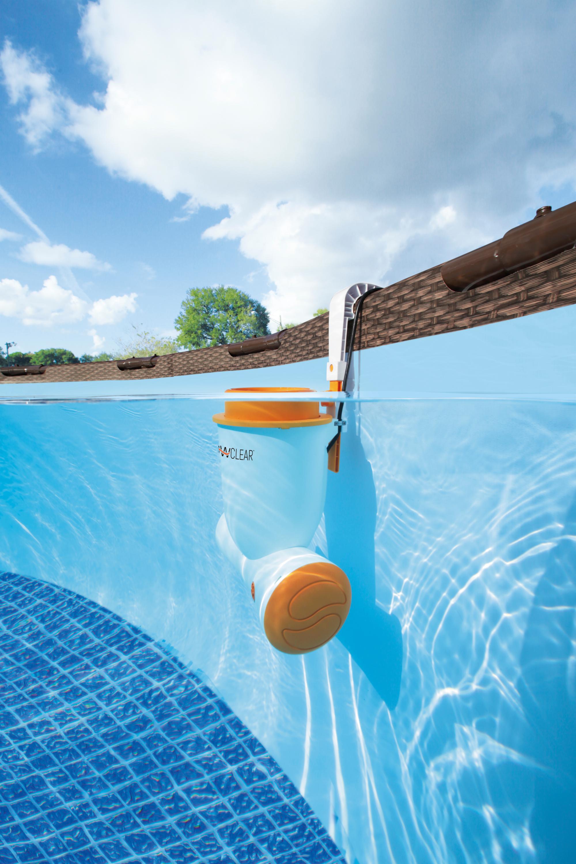 Pompa filtro skimmer a parete per piscine Flowclear Skimatic Bestway 58462