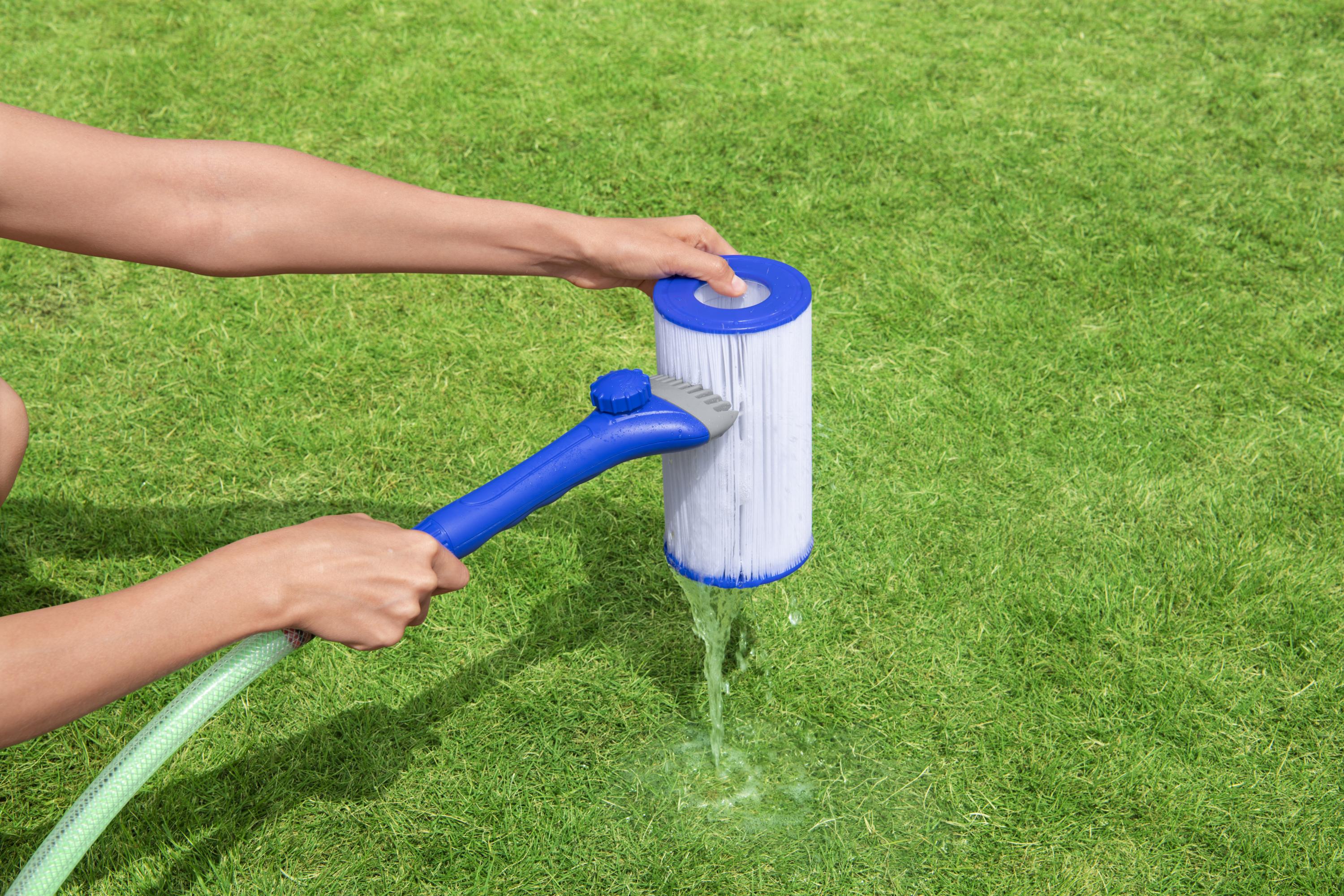 Spazzola pettine ad acqua per pulizia cartucce filtro Fowclear Aqualite Bestway 58662