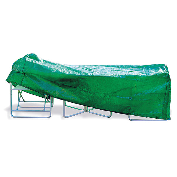 Telo cover protettivo 210x160x80 cm impermeabile per tavolo rettangolare e sedie con cordino di chiusura