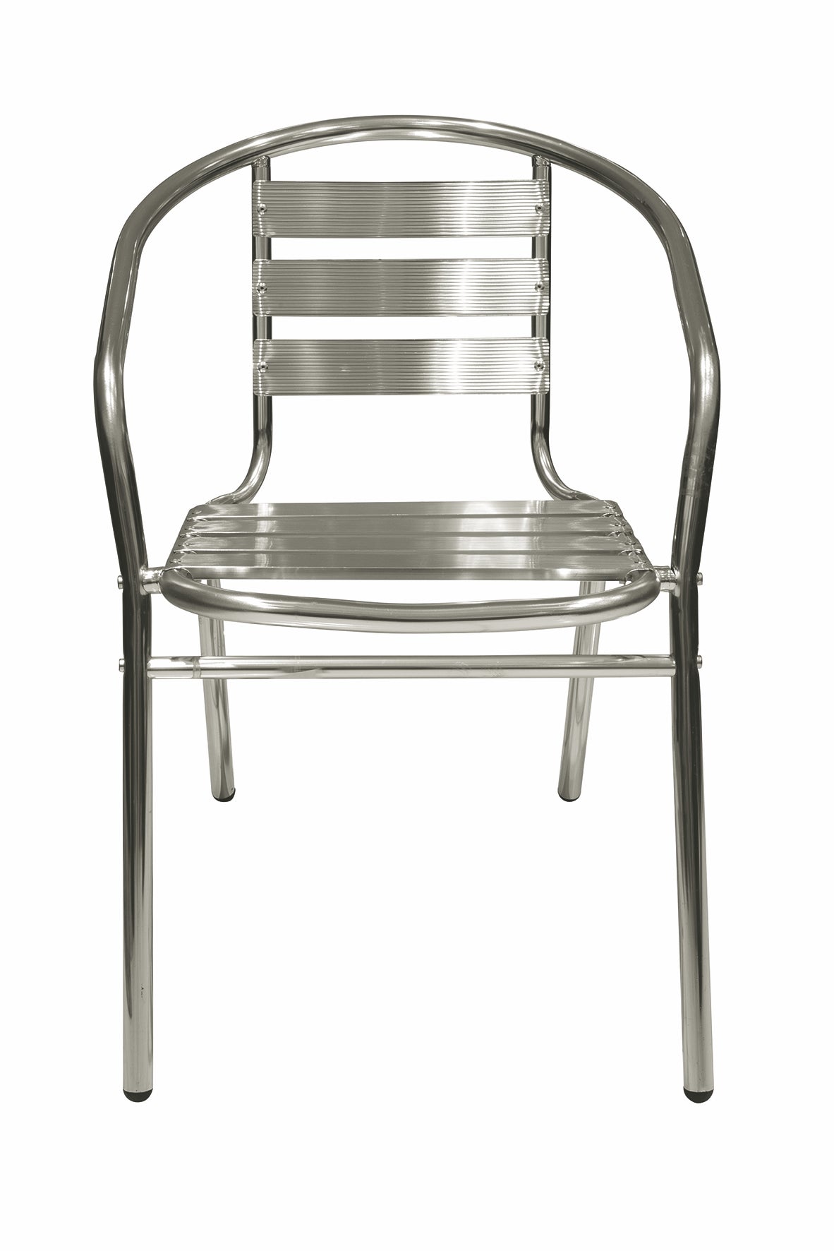 Poltrona impilabile da esterno in alluminio per arredo bar e pub