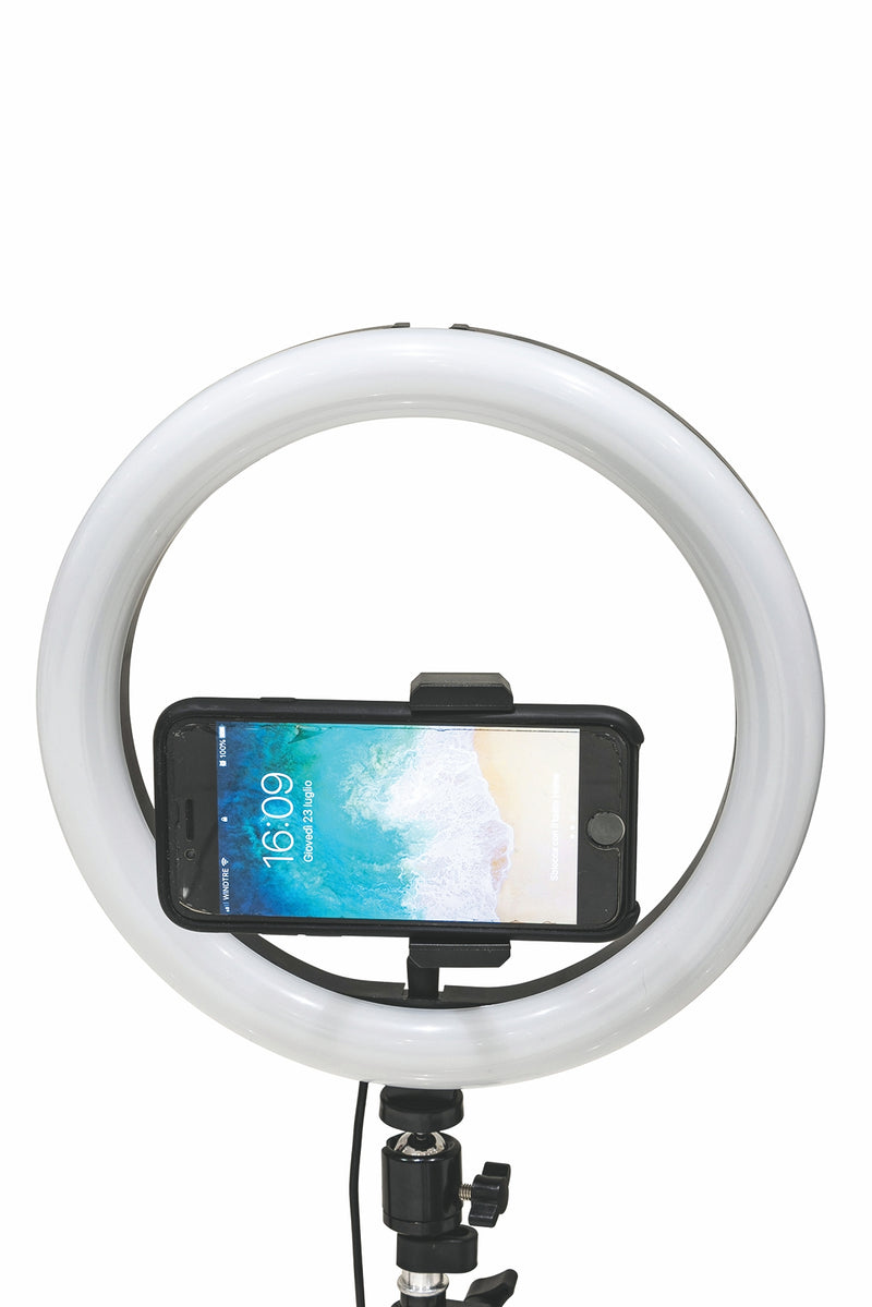 Ring Light Lampada per selfie 128 led  supporto per smartphone 