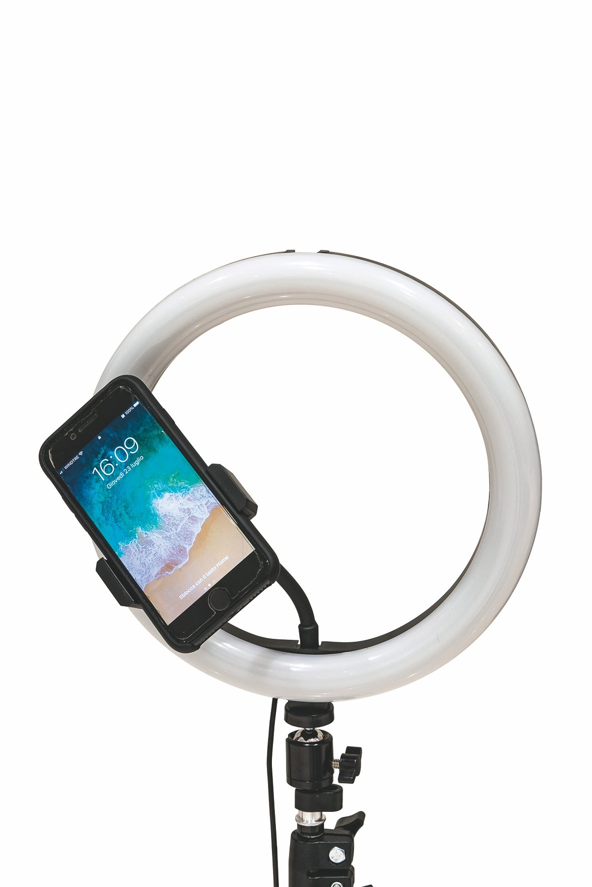 Ring Light Lampada per selfie 128 led  supporto per smartphone 