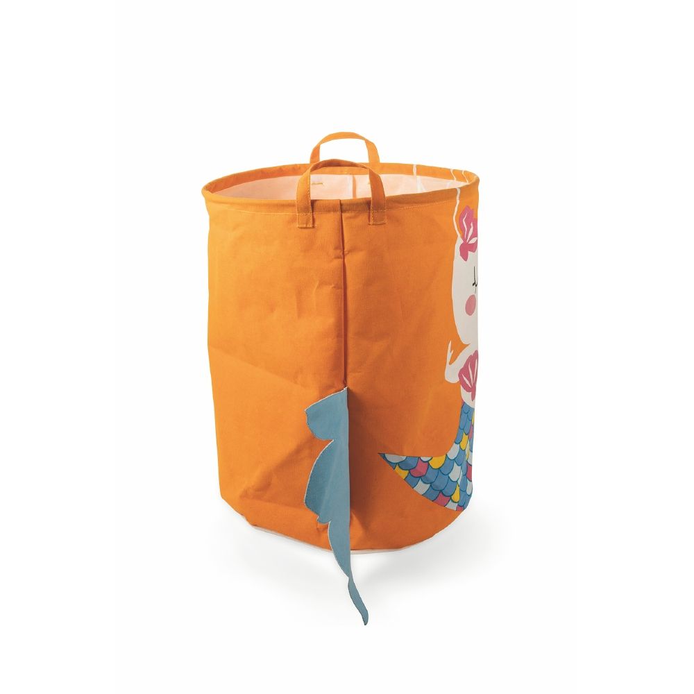 Cesta portabiancheria kids in tessuto con manici40x50 cm, Sìordine