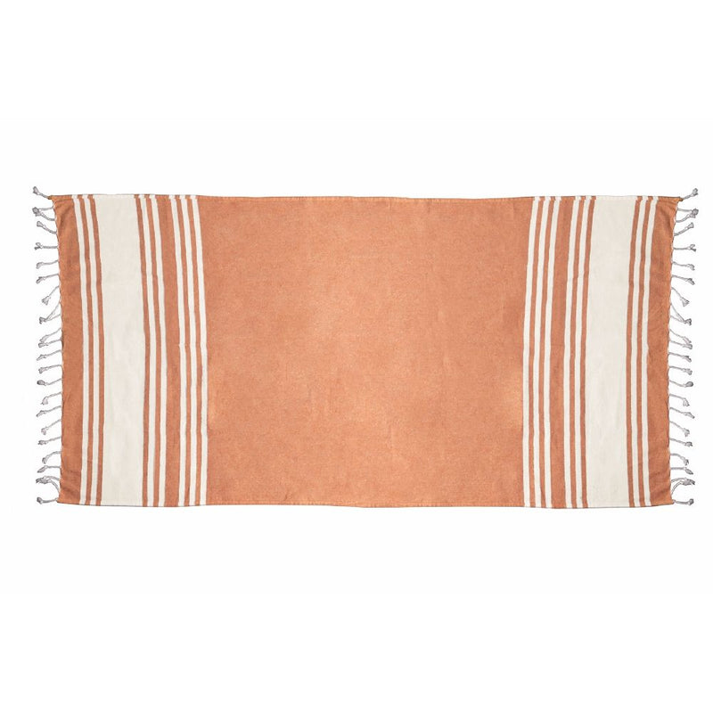 Telo asciugamano da spiaggia pareo 90x180 cm in cotone con frange leggero e traspirante Maratea