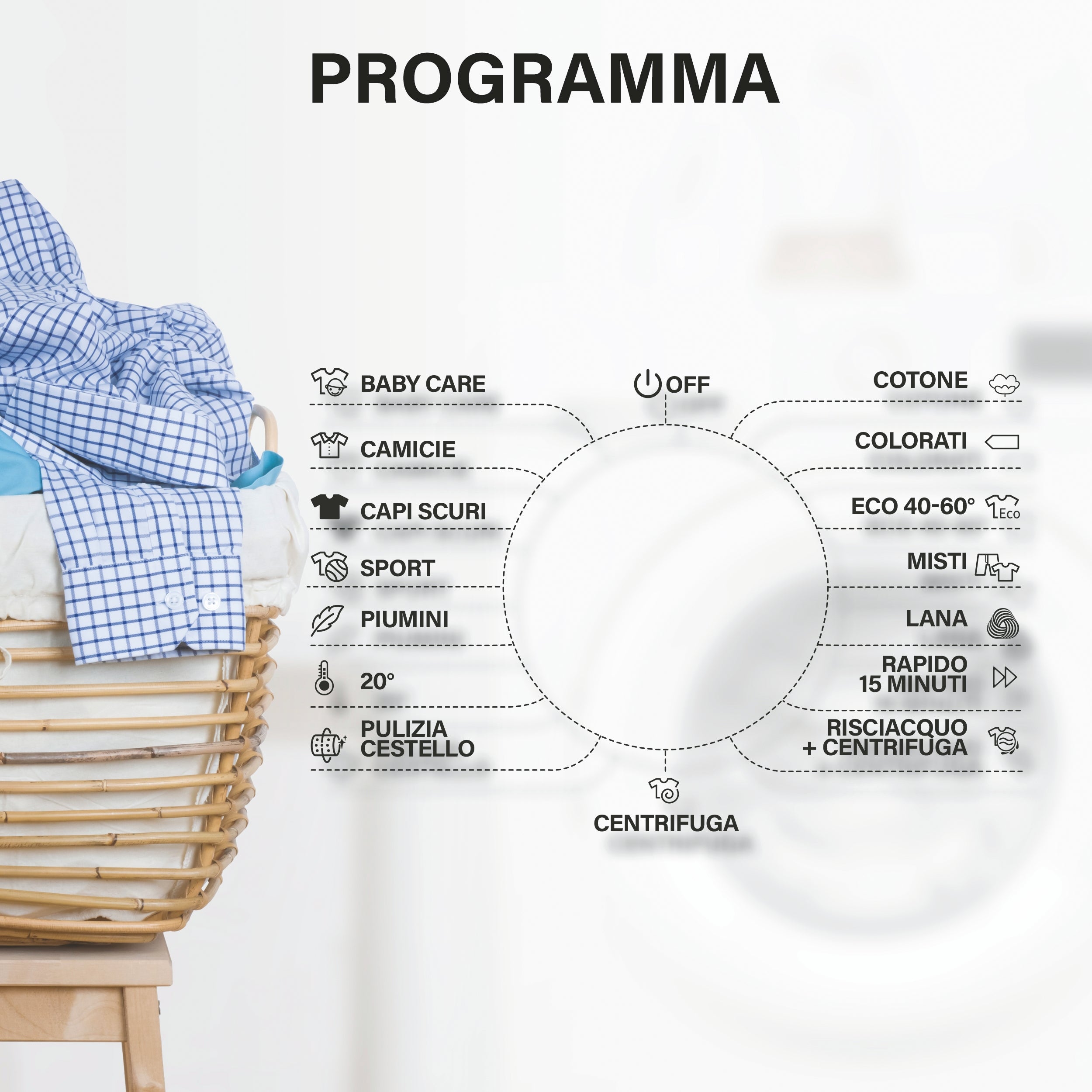 Lavatrice 6 Kg 15 programmi automatici