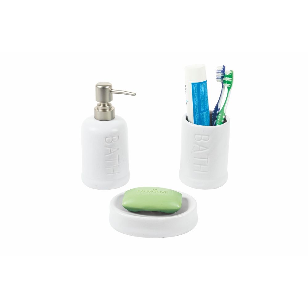 Set bagno 3 pezzi in ceramica