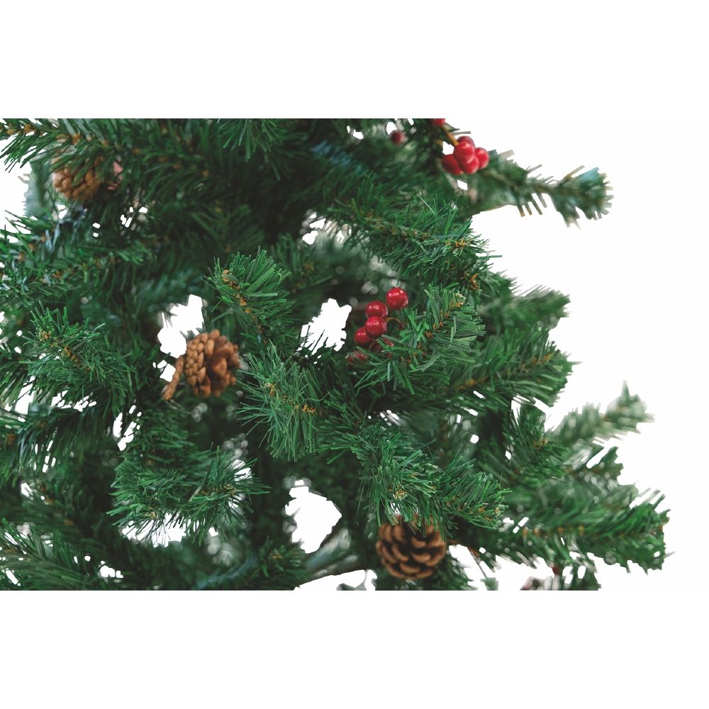 Sestriere Albero con pigne e bacche 360 rami h.150cm