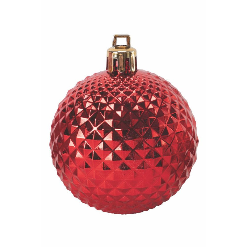 Confezione di 20 palline natalizie assortite diametro 6 cm lucide satinate e glitterate set 20 palline Santa's House