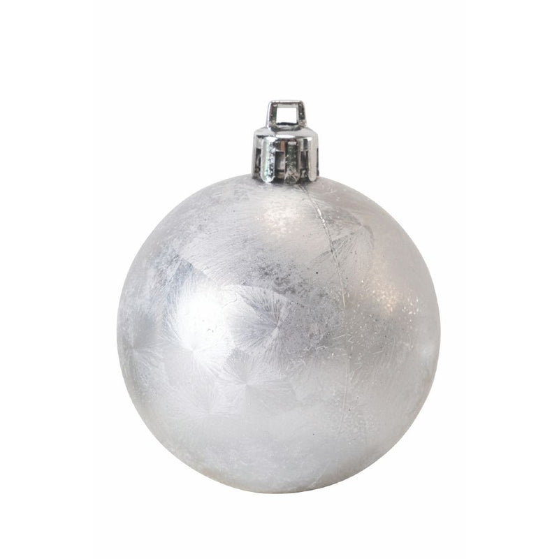Set 20 palle di Natale assortite diametro 6 cm, lucide, satinate e glitterate, Santa's House