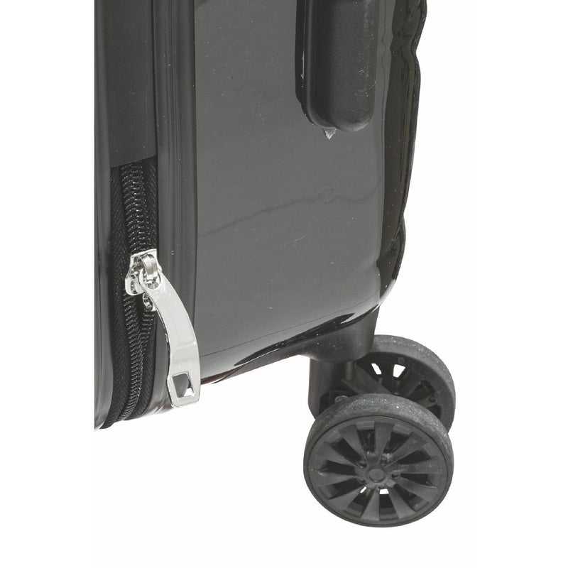 Valigia piccola, 4 ruote girevoli 360°, chiusura con combinazione, doppia zip esterna, Diamond