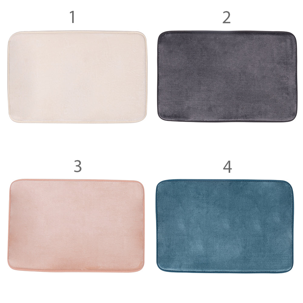 Tappeto bagno 45x75 cm in memory foam fondo antiscivolo