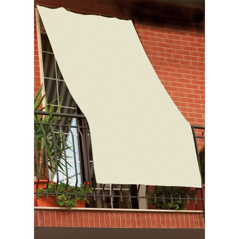 Tenda da sole a caduta 145x250 cm in cotone e poliestere impermeabile per balconi cortili e terrazze