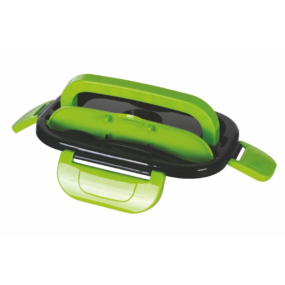 Scaldavivande elettrico, doppio scomparto, vano riponi posate 40 W, Lunch Box