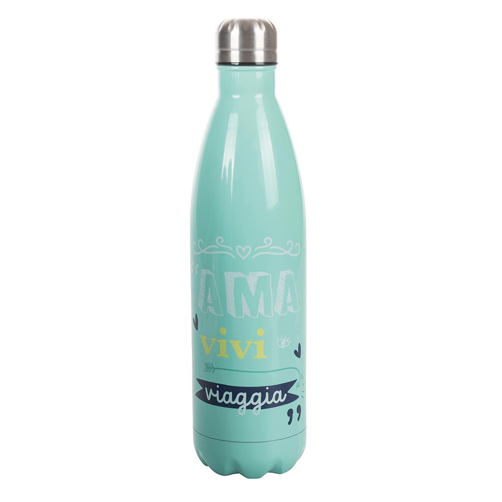 Bottiglia termica 500 ml in acciaio inox antiurto con tappo ermetico