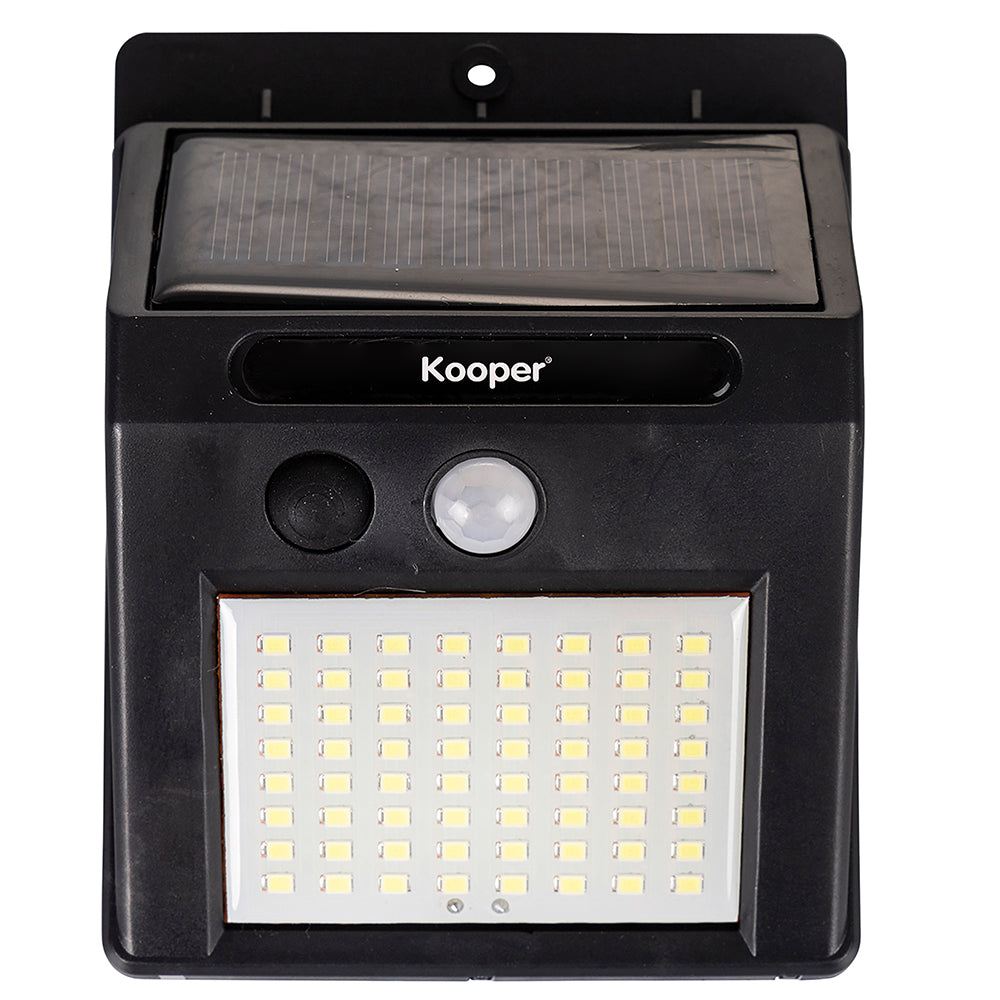 Lampada segnapassi con sensore crepuscolare 64 led e 3 intensità di luminosità, Kooper