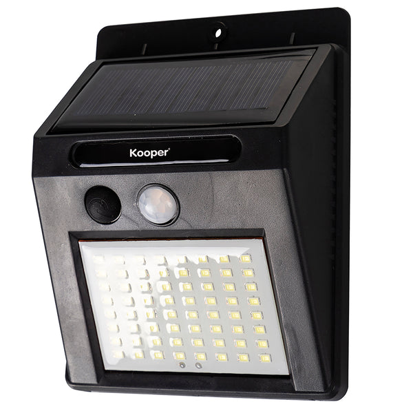 Lampada segnapassi con sensore crepuscolare 64 led e 3 intensità di luminosità, Kooper