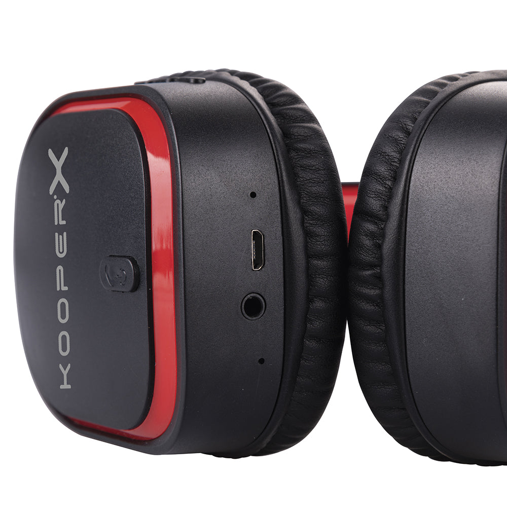 Cuffie da gaming on-ear wireless senza fili leggere e regolabili con imbottitura morbida per orecchie ed isolamento dei suoni esterni KooperX