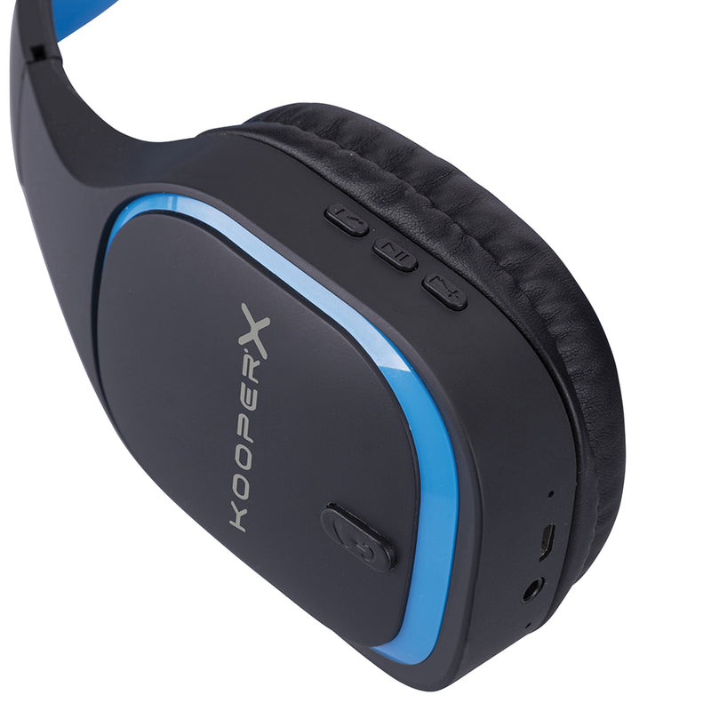 Cuffie da gaming on-ear wireless senza fili leggere e regolabili con imbottitura morbida per orecchie ed isolamento dei suoni esterni KooperX