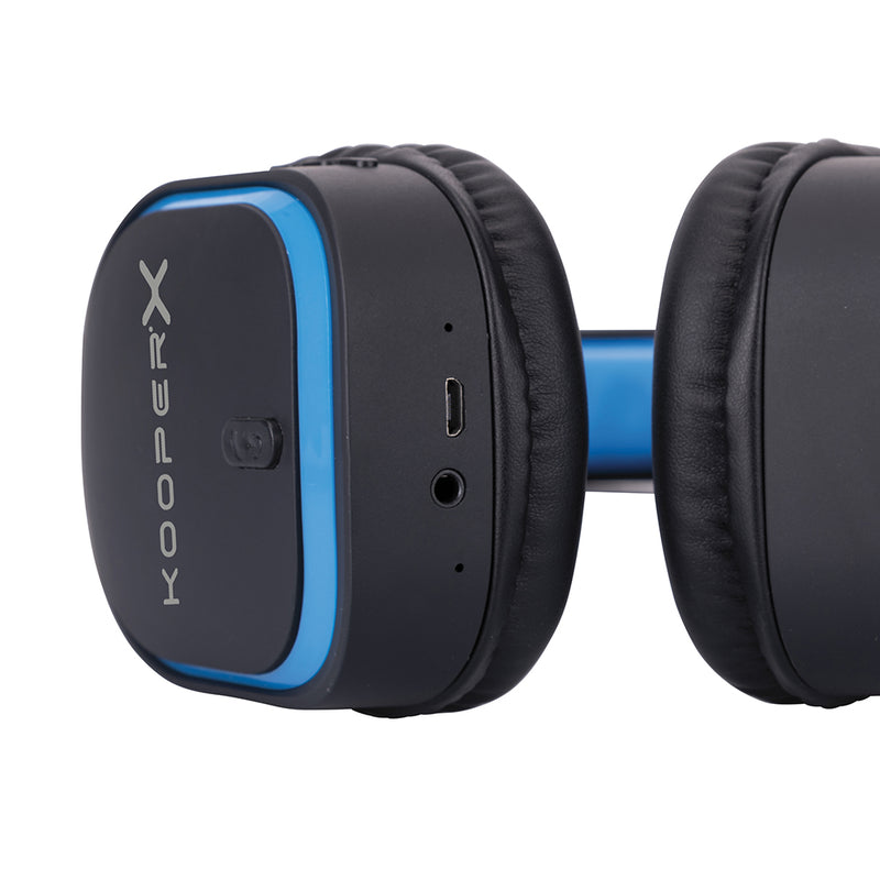 Cuffie da gaming on-ear wireless senza fili leggere e regolabili con imbottitura morbida per orecchie ed isolamento dei suoni esterni KooperX