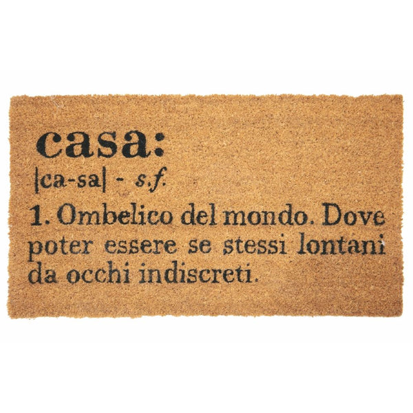 Zerbino 70x40 cm in cocco fondo antiscivolo,"Casa", Victionary