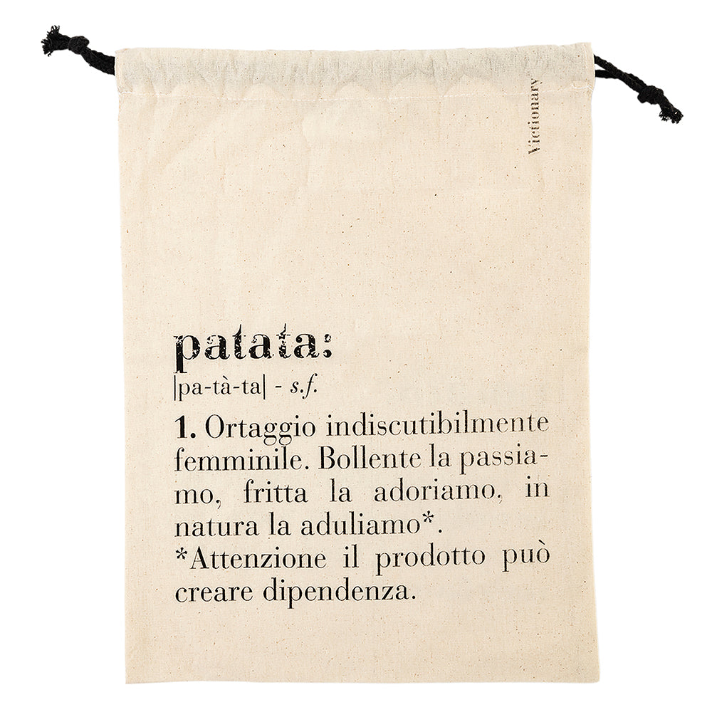 Sacchetto patate/potatoes in cotone 40x30 cm, Victionary