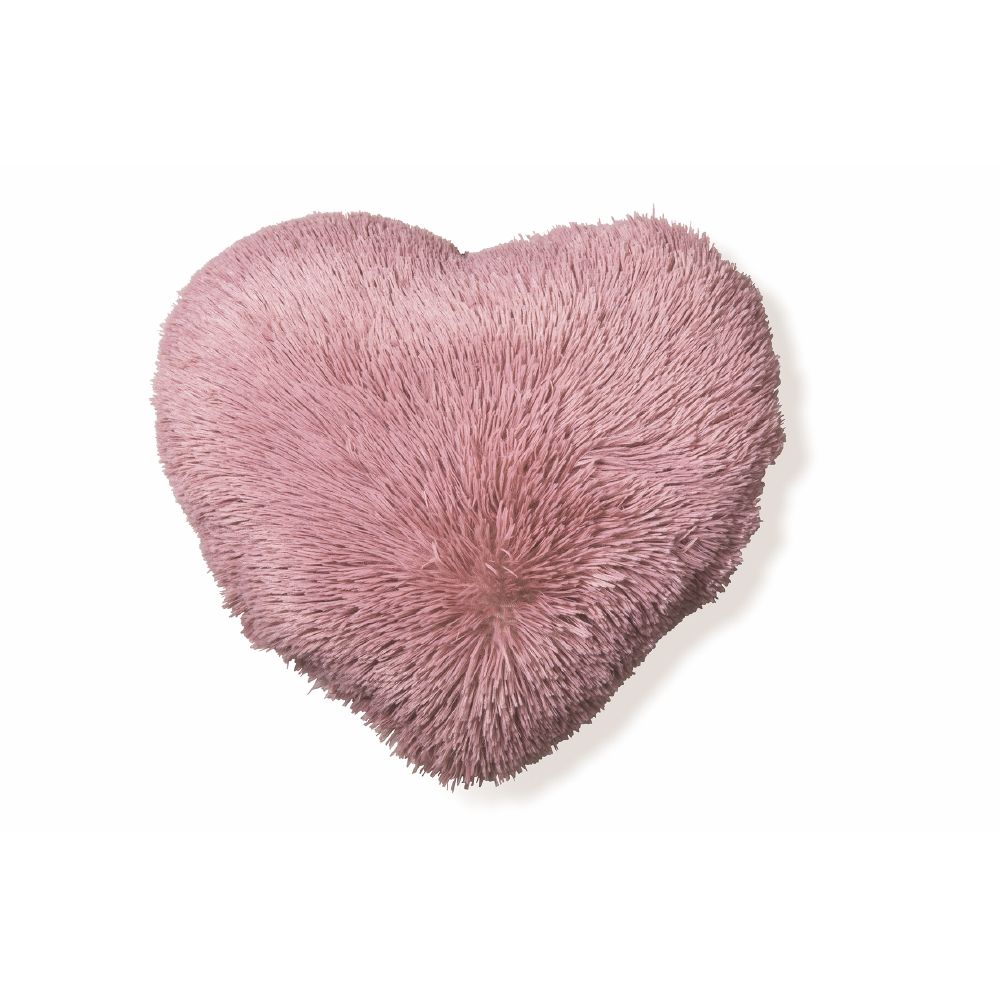 Cuscino cuore 60x45 cm in ecopelliccia morbida Glam