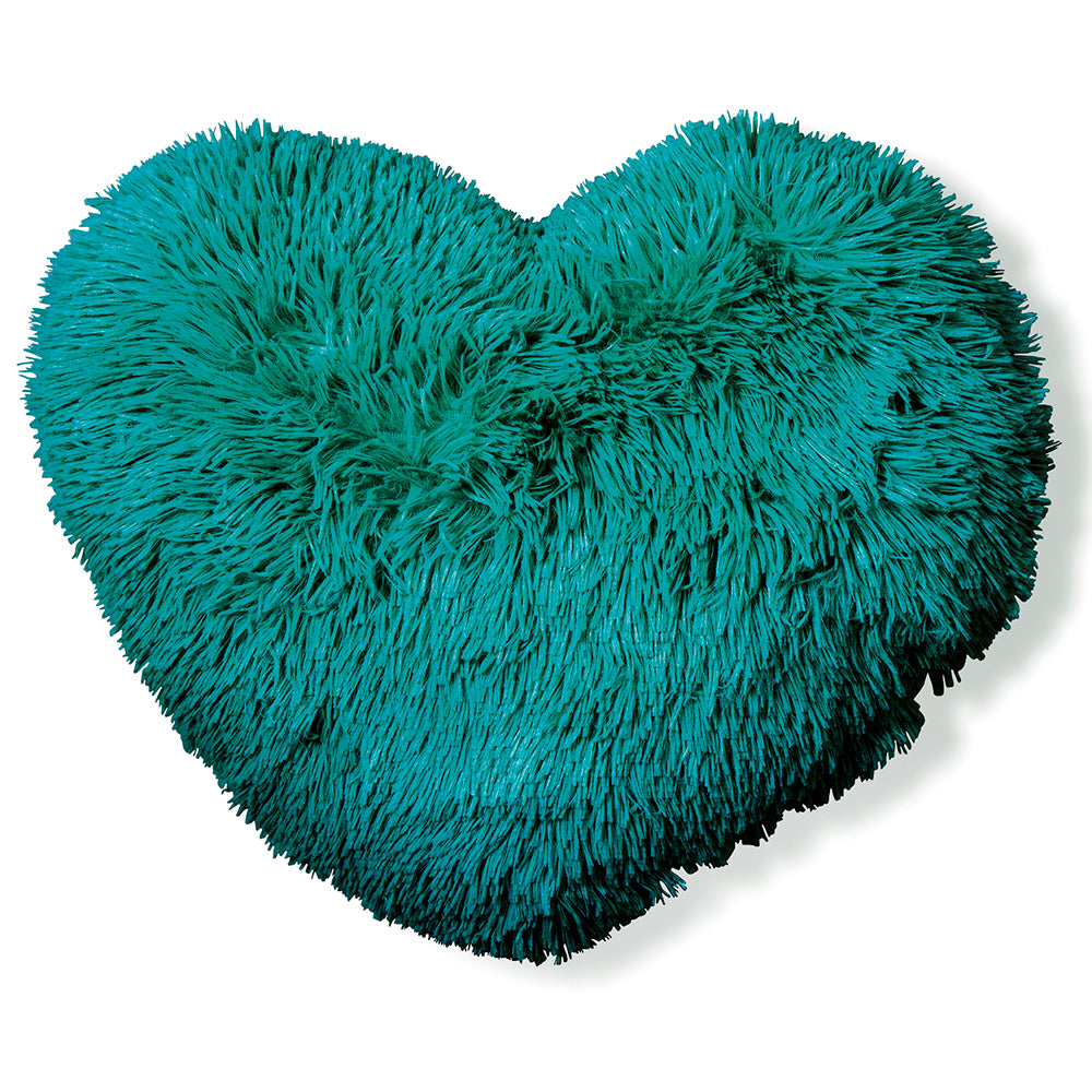 Cuscino cuore 60x45 cm in ecopelliccia morbida Glam