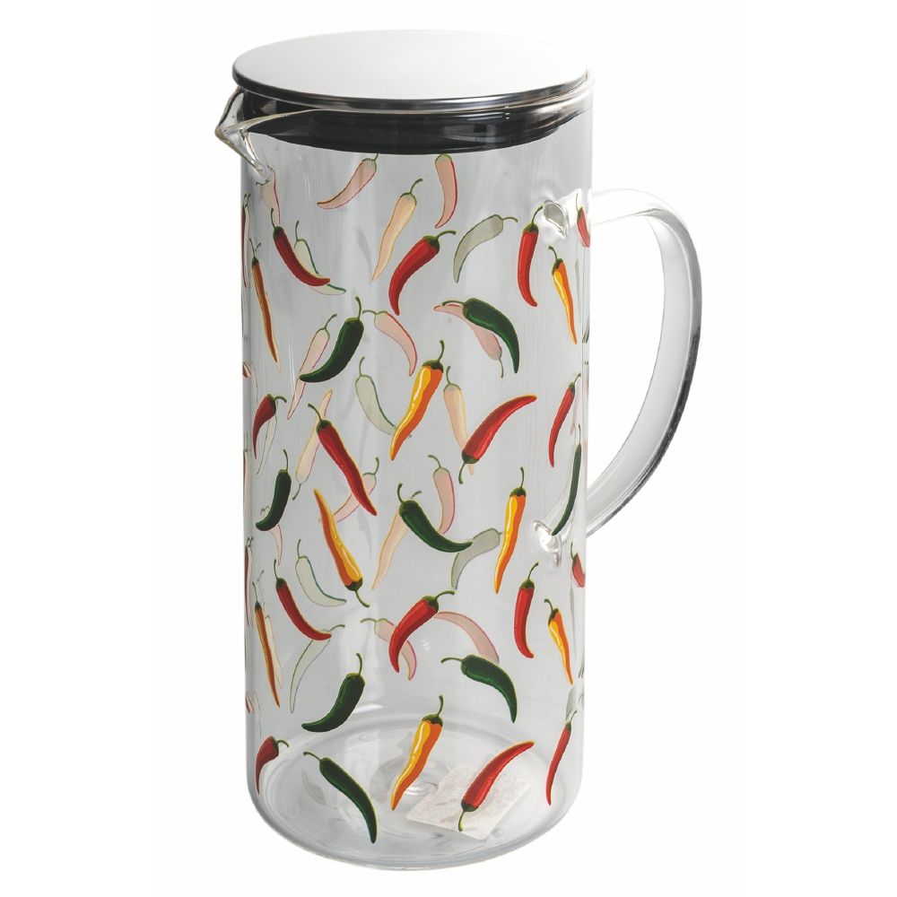 Chili brocca in vetro borosilicato tappo inacciaio 1,3l