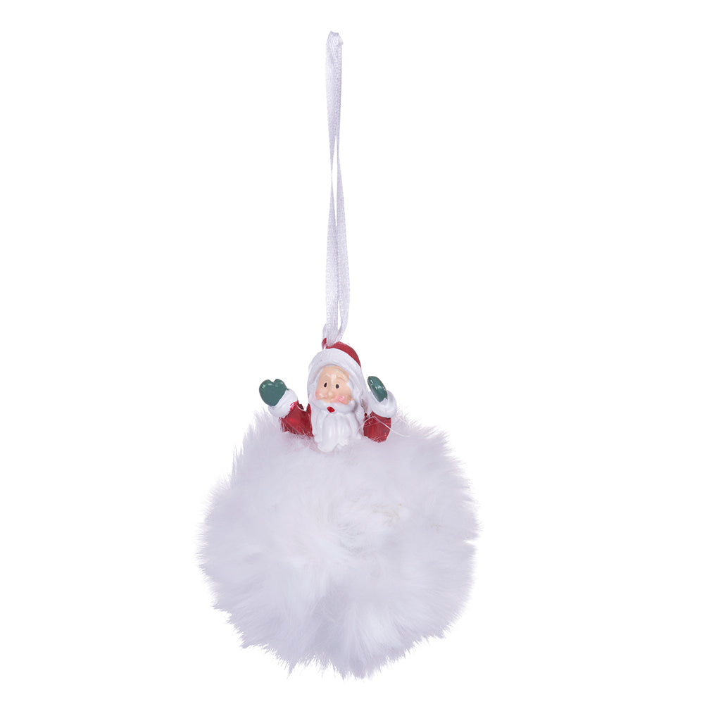 Palla di Natale con pelliccia 7,5 cm,  Xmas