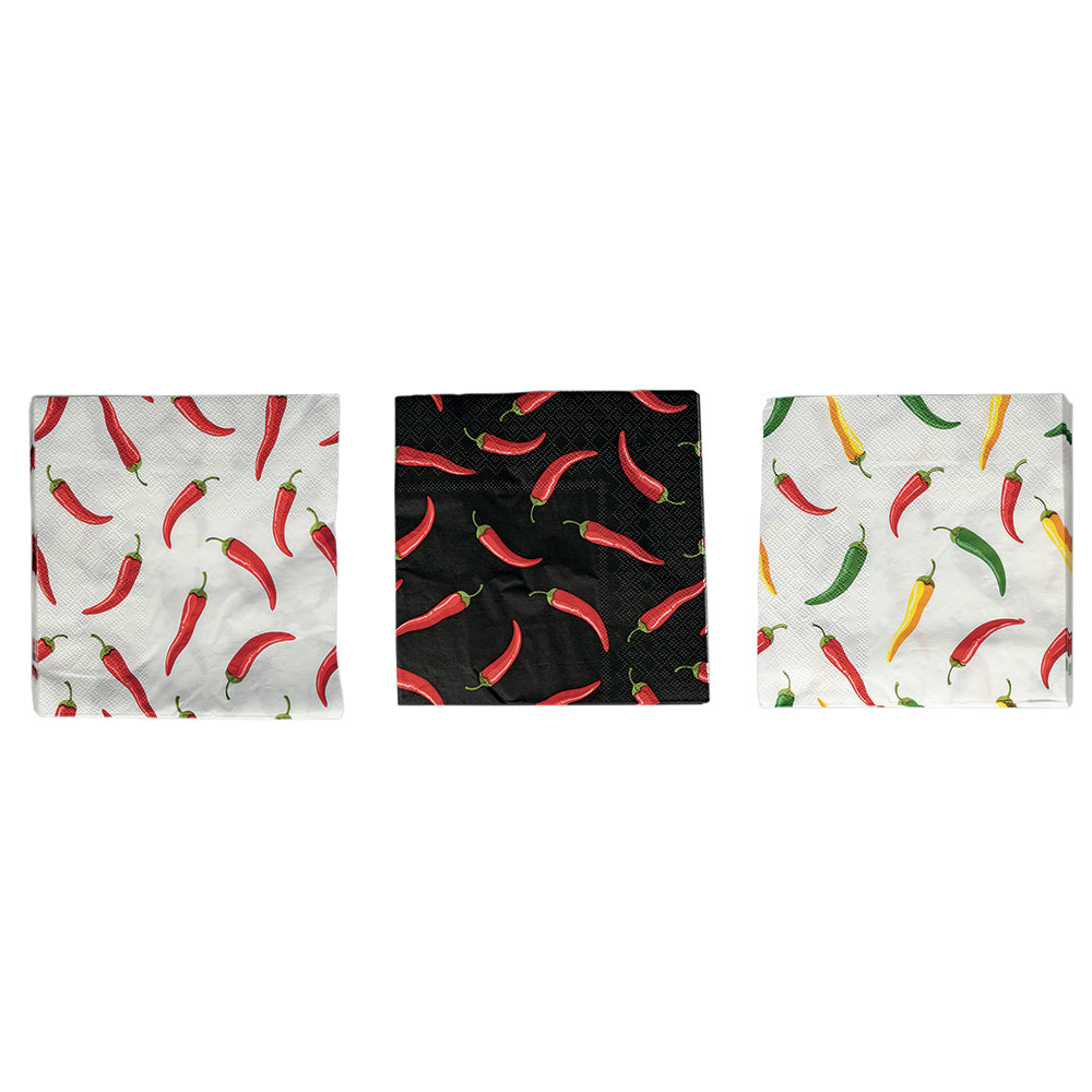 Set 20 tovaglioli monouso 33x33 cm Chili