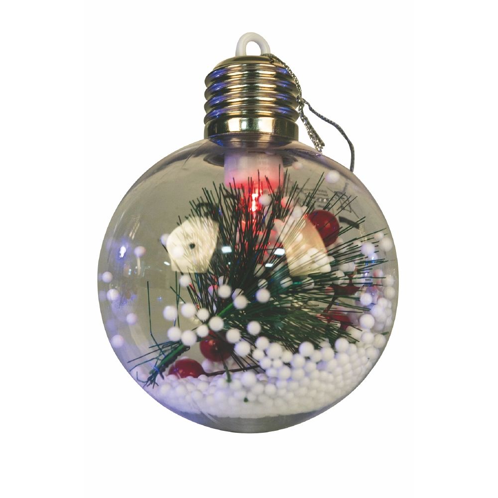 Palla led diametro  8 cm Xmas