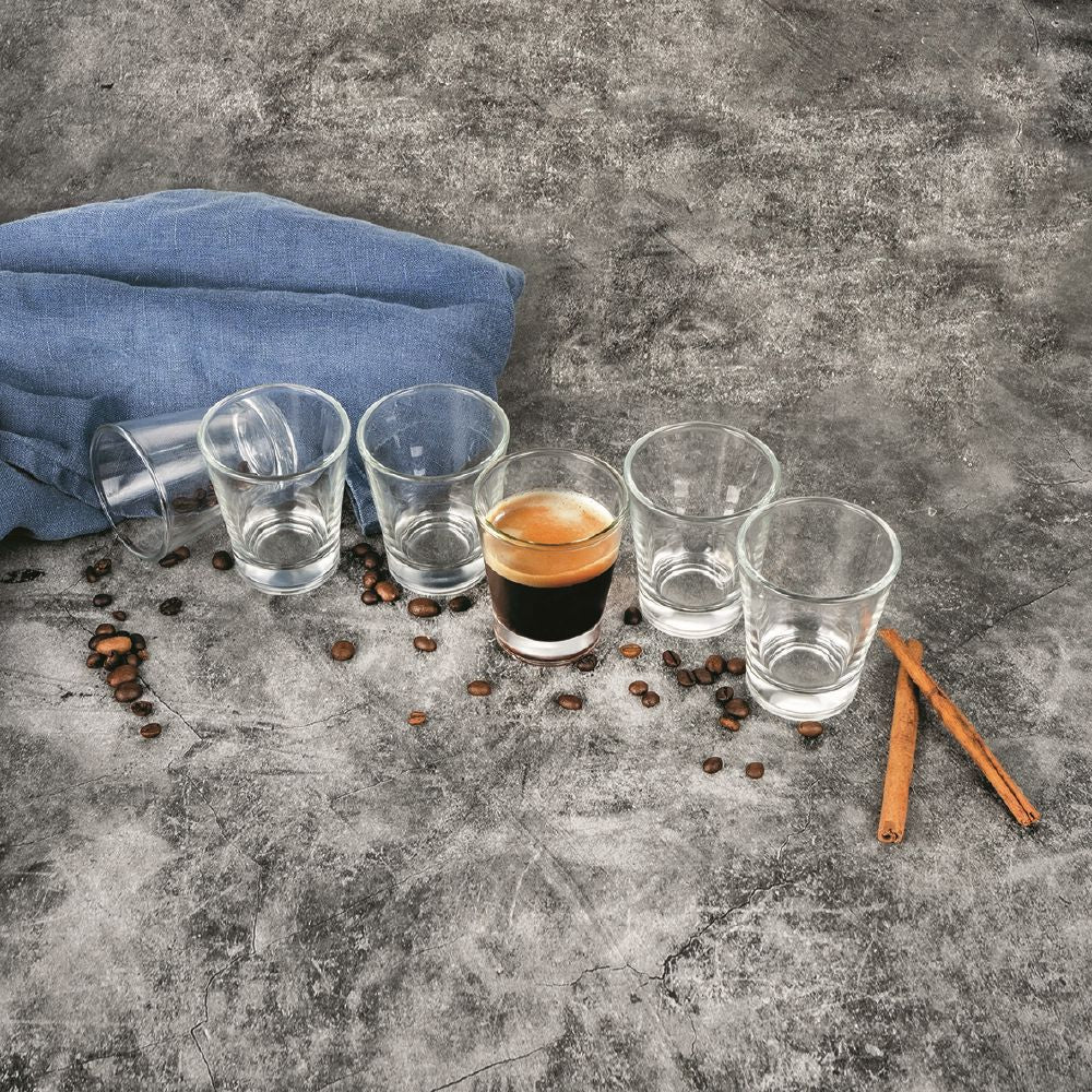 Set 6 bicchierini per caffè 90 ml in vetro Espressino