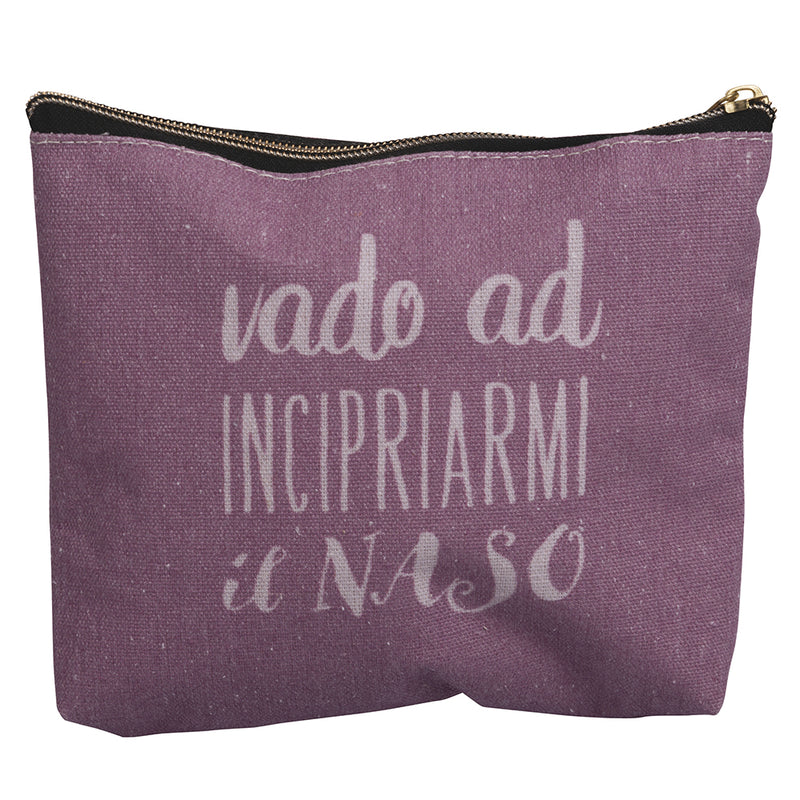 Pochette astuccio borsellino per trucchi con scritta Make Up e doppi –  Briconess Business Italia