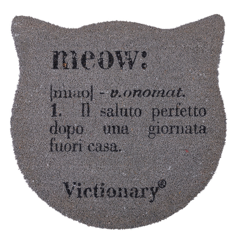 Zerbino 70x70 cm in cocco fondo antiscivolo,Victionary Meow