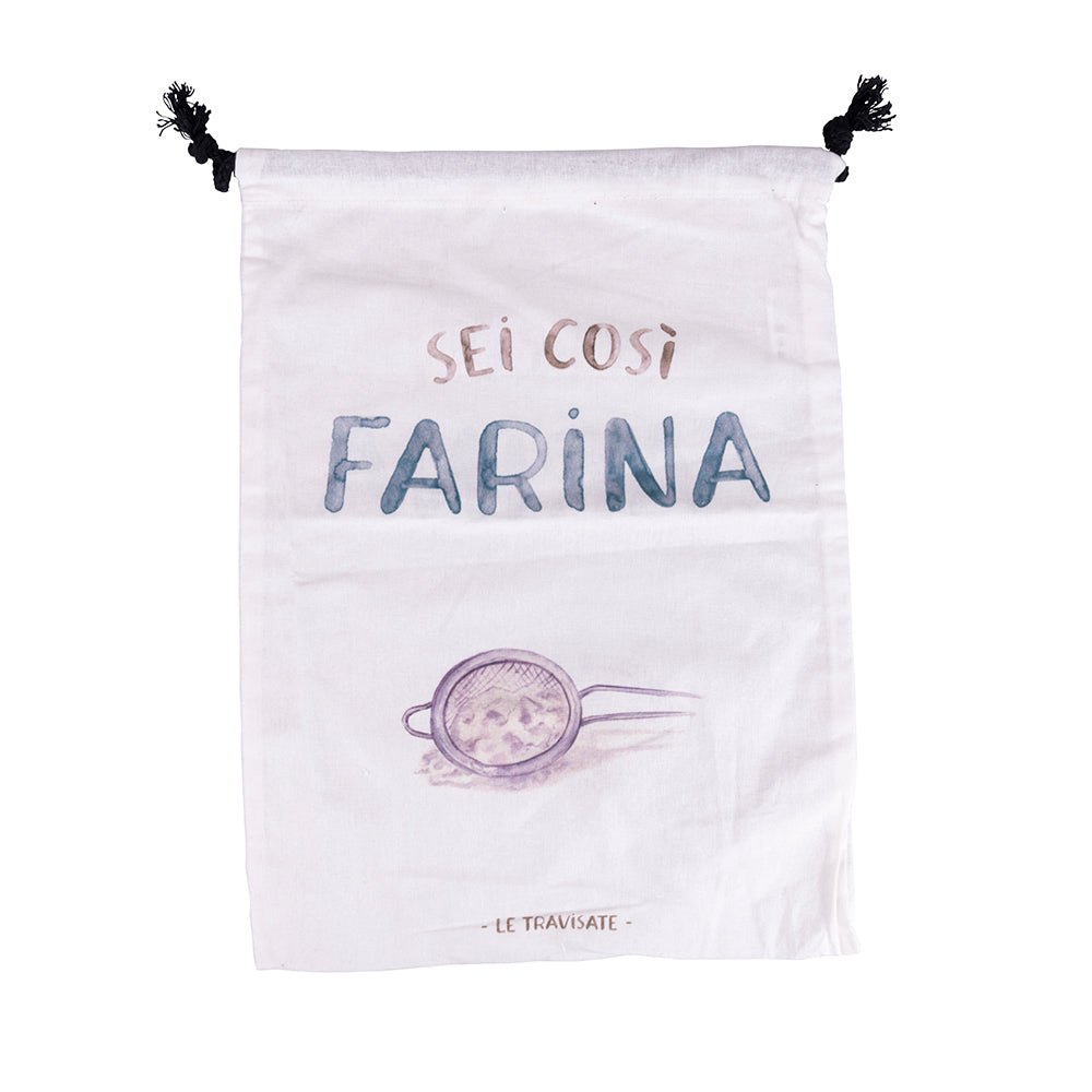 Sacchetto farina in cotone 40x30 cm, Le Travisate