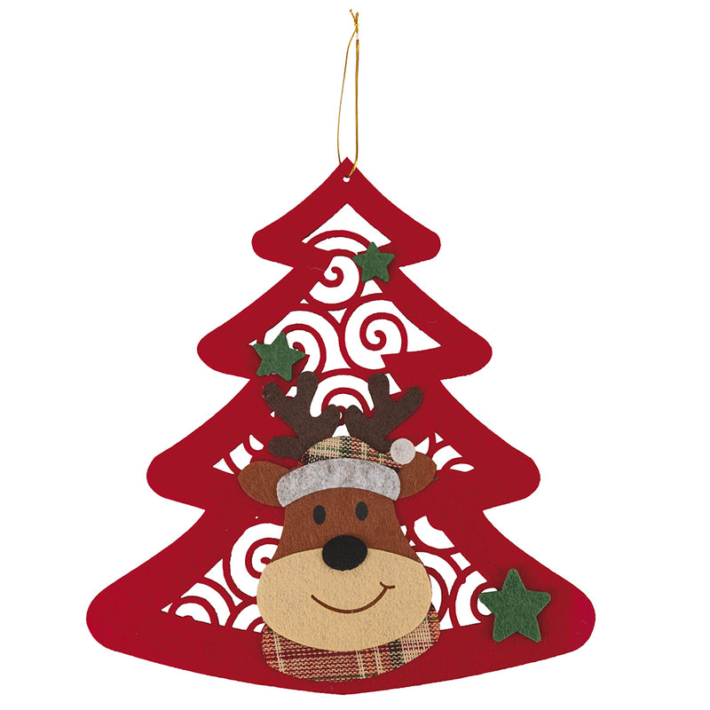 Fuoriporta natalizio in feltro 30x32 cm, Santa's House